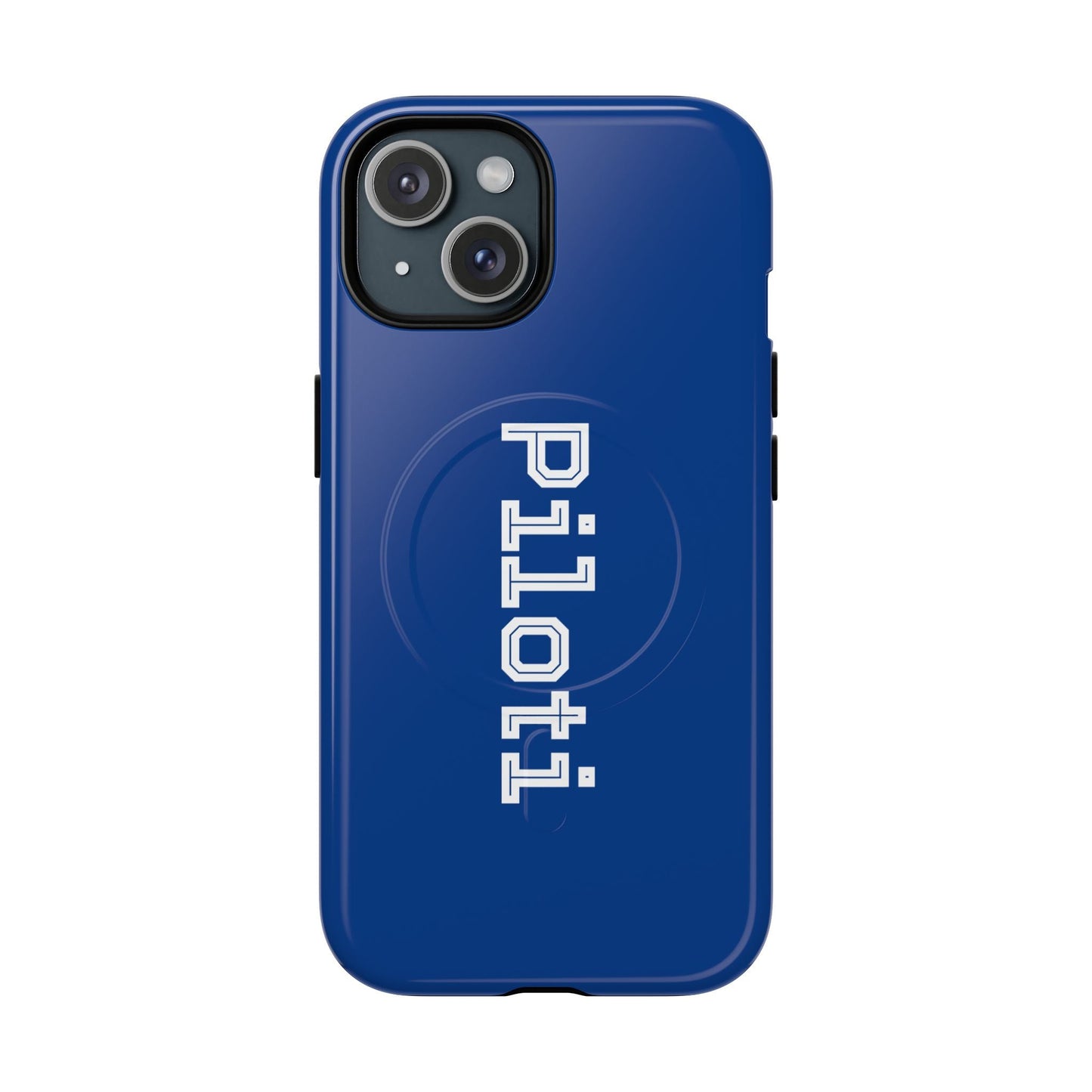Tough Magnetic iPhone Cases Piloti in navy blue made in matt and gloss finish - UpNorth SPORTS