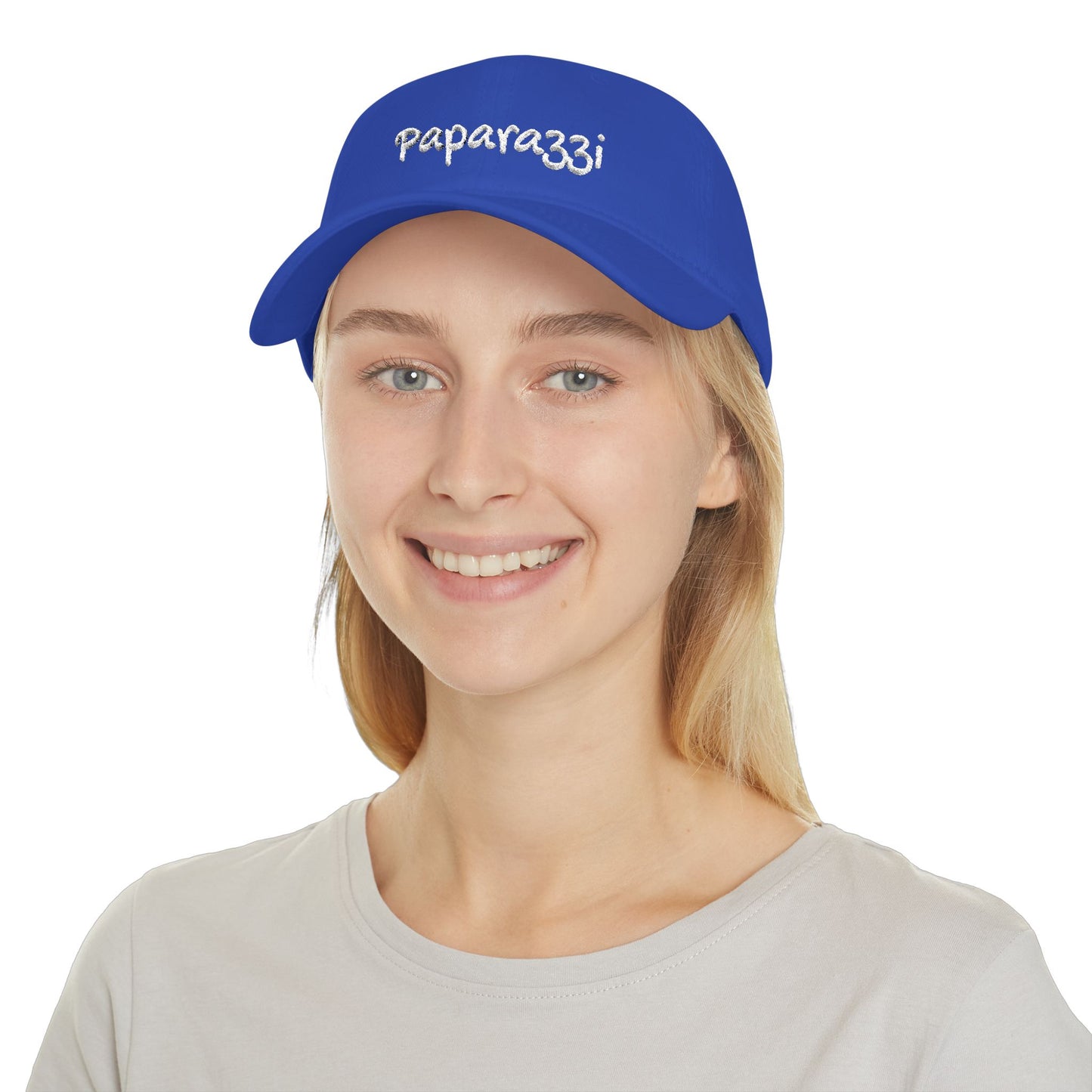 Paparazzi Baseball Cap White Embroidery Printify