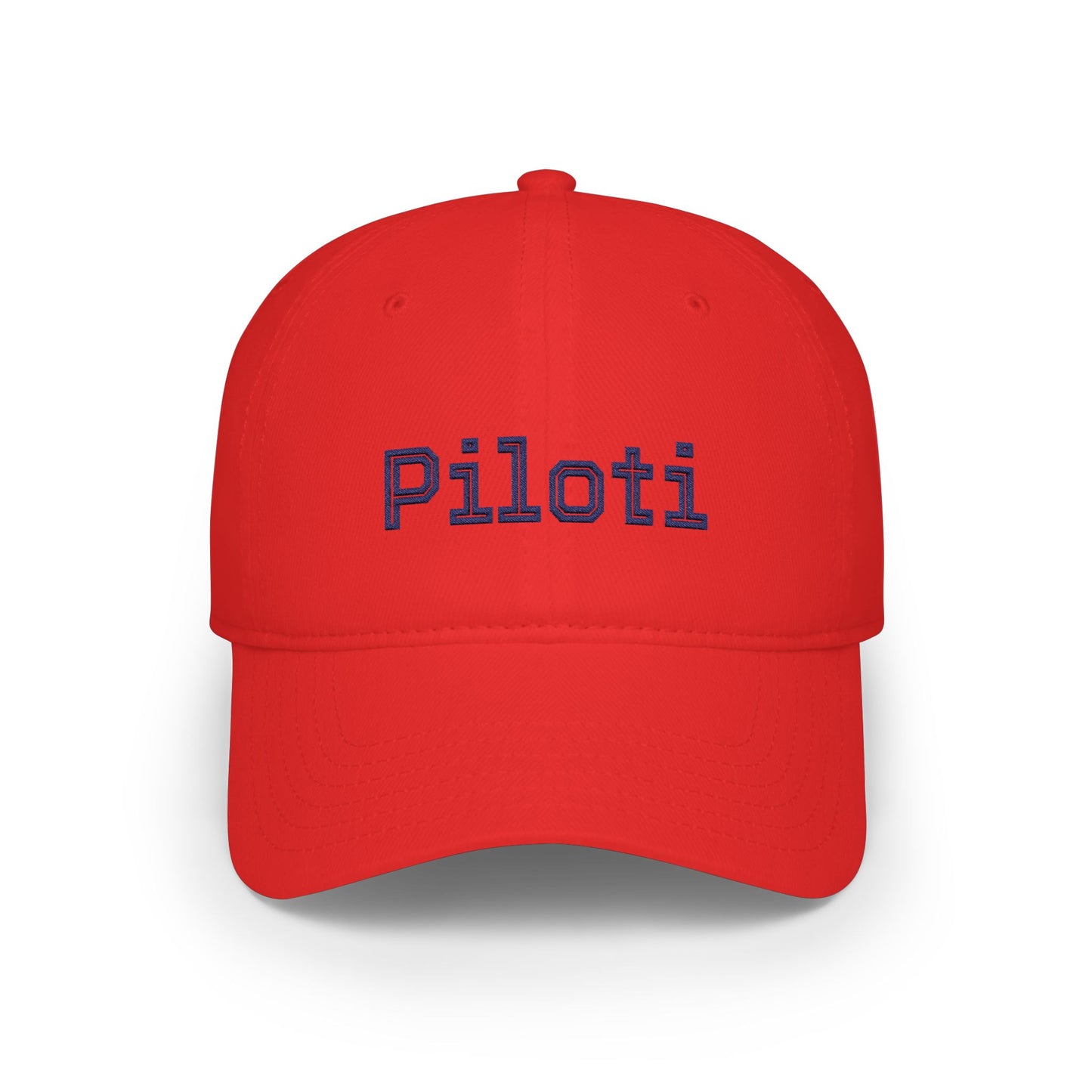 Piloti Baseball Cap Embroidered with Navy Printify
