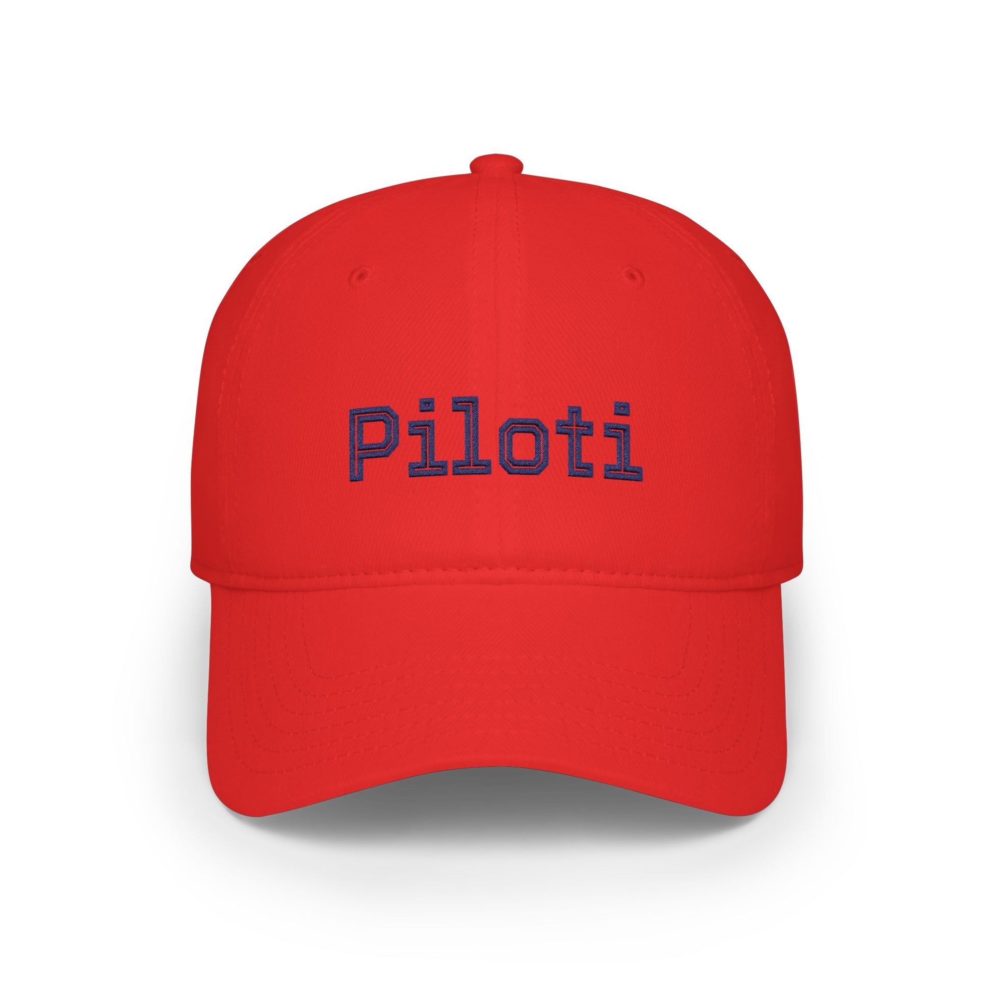 Piloti Baseball Cap Embroidered with Navy Printify