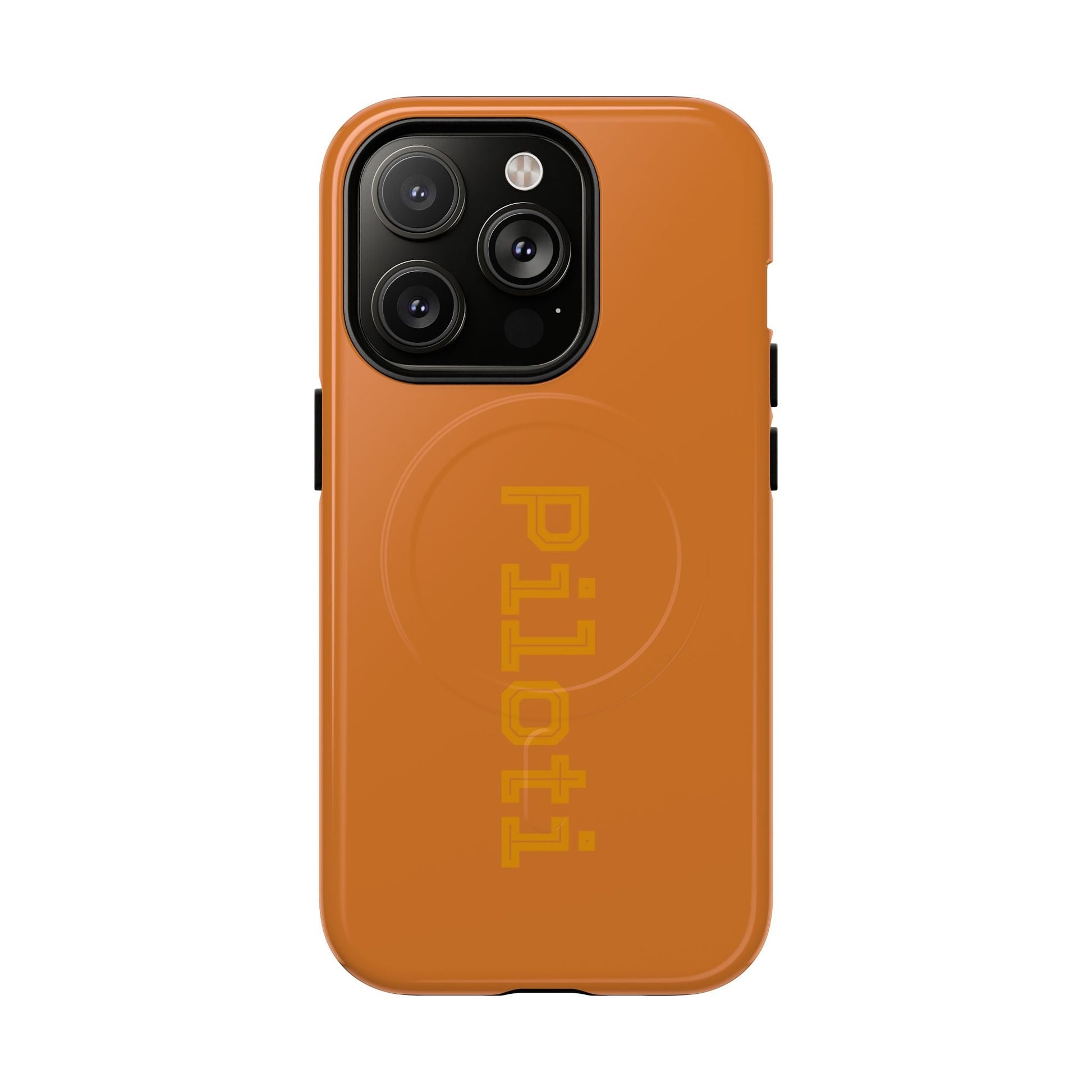 Tough Magnetic iPhone Cases Piloti in orange Printify