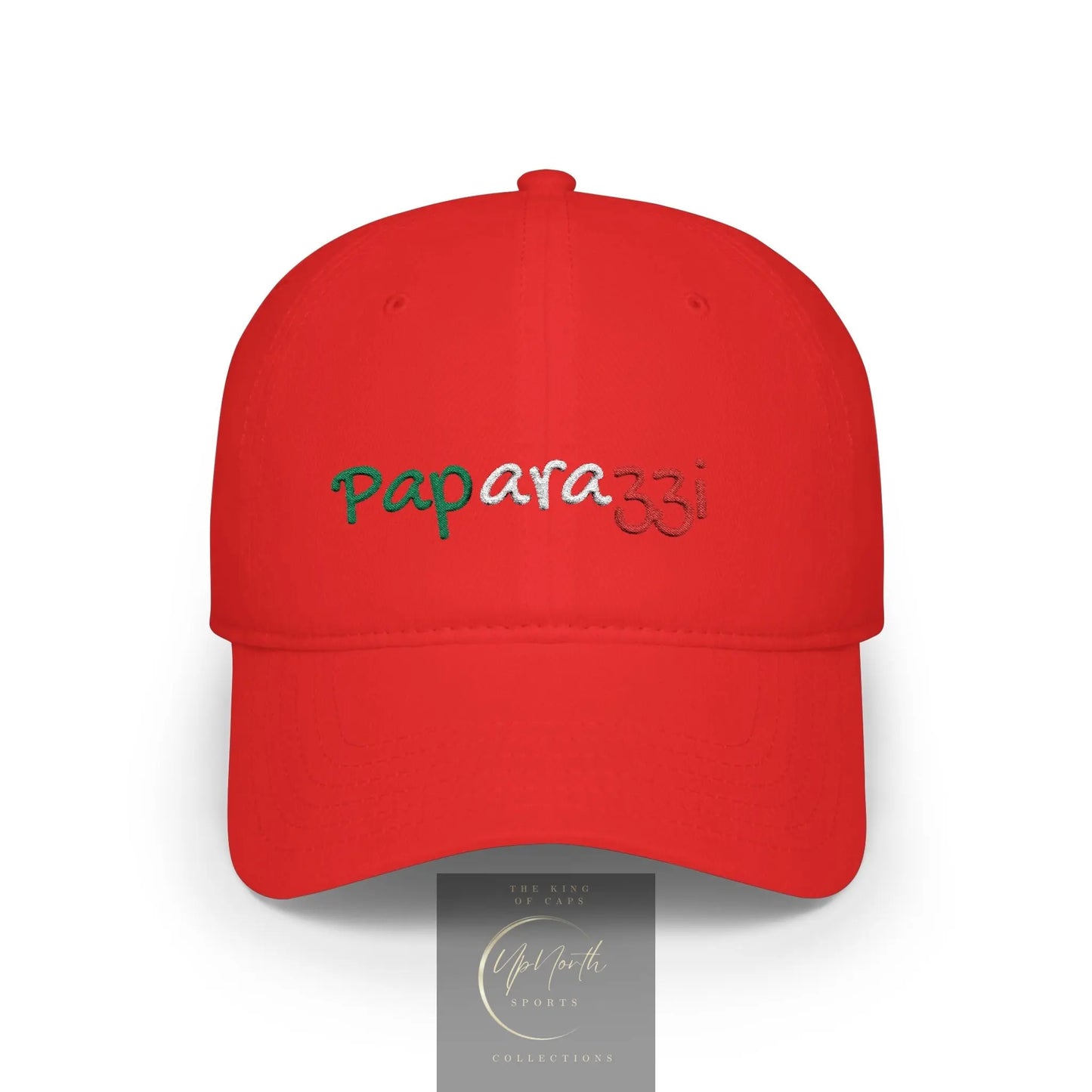 Baseball Cap Paparazzi Embroidered Italy Tricolore