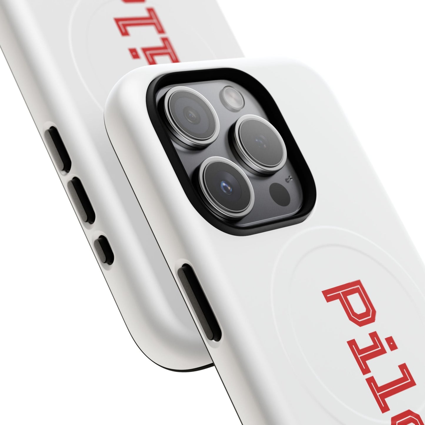 Tough Magnetic iPhone Cases Piloti in white made in matt and gloss finish - UpNorth SPORTS