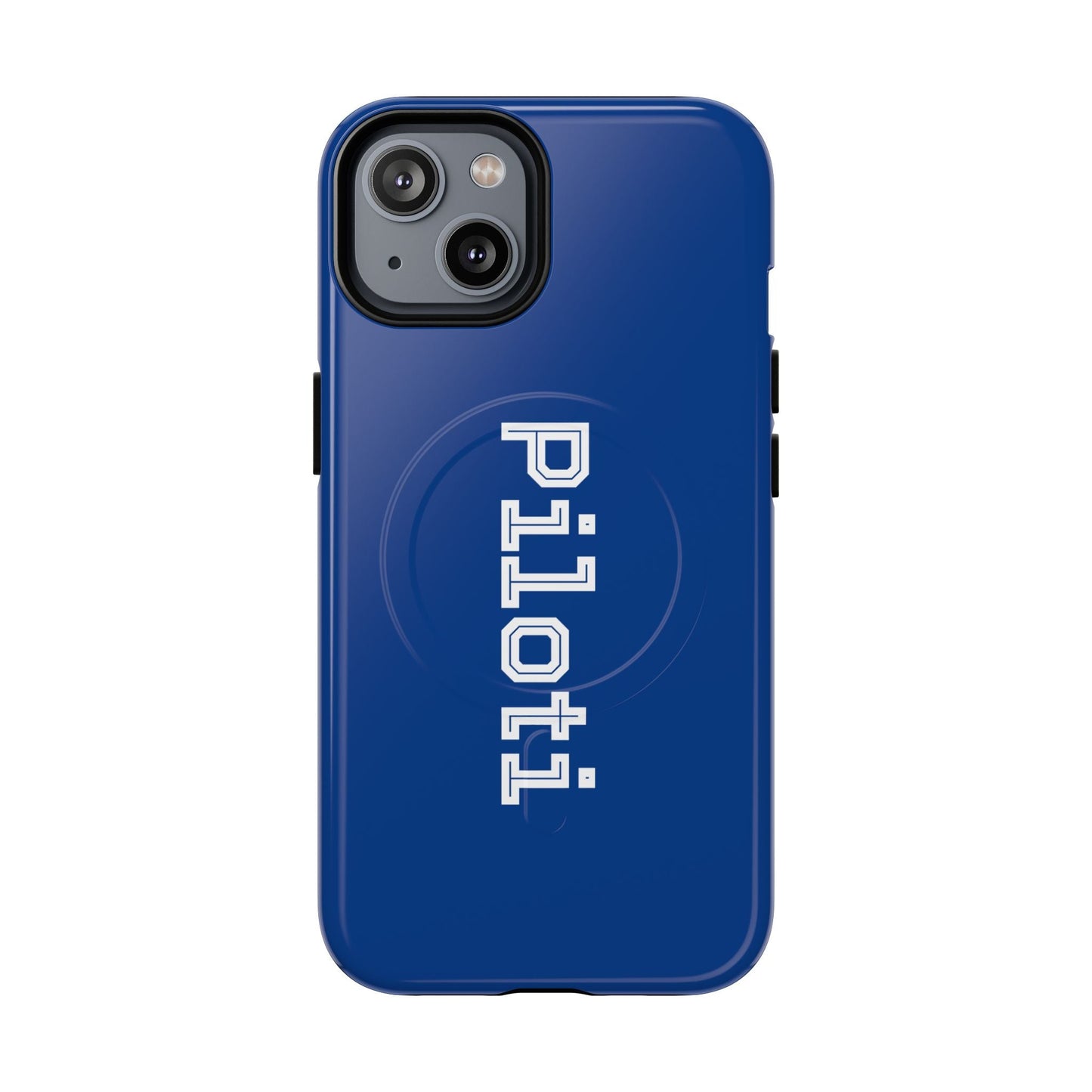 Tough Magnetic iPhone Cases Piloti in navy blue made in matt and gloss finish - UpNorth SPORTS