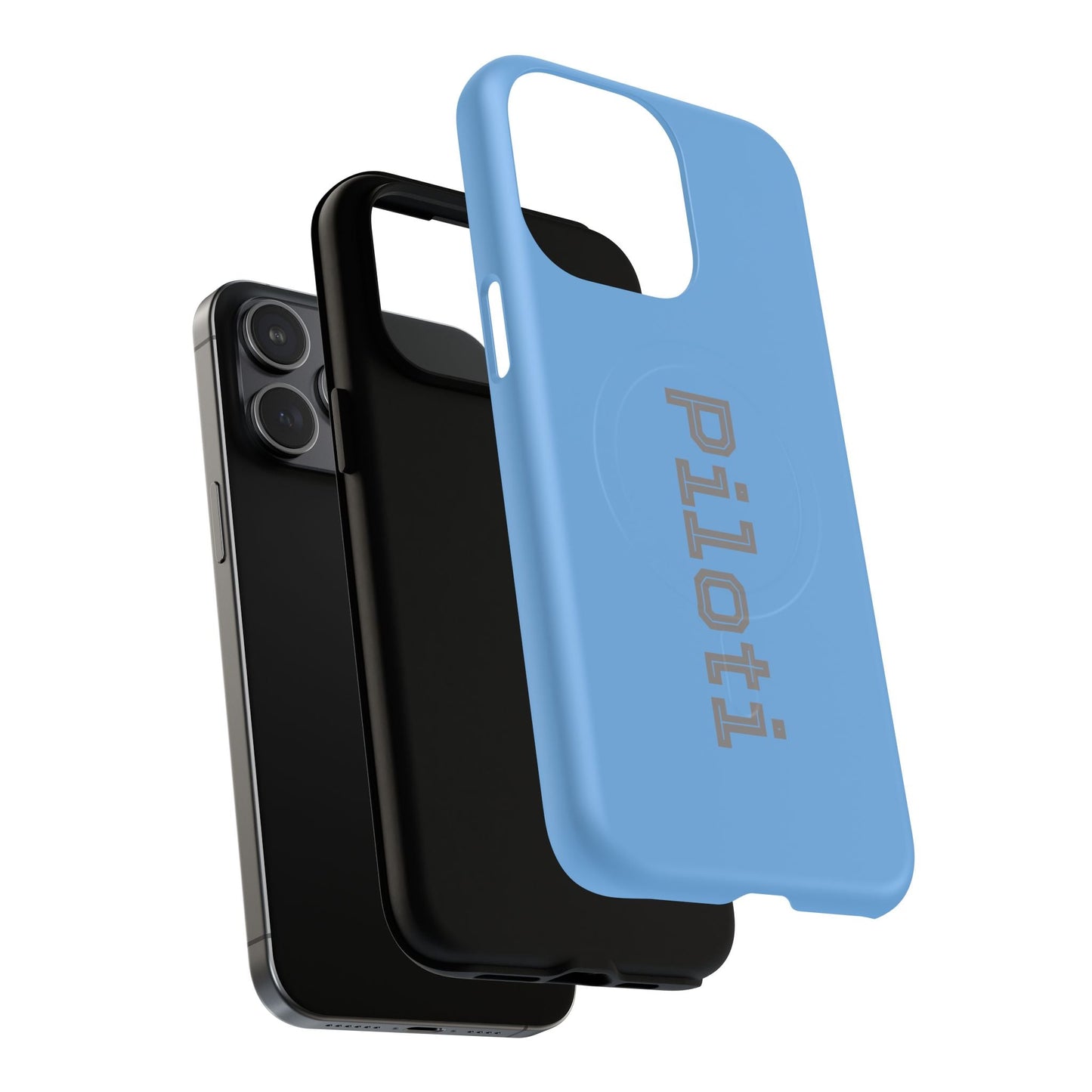 Tough Magnetic iPhone Cases Piloti in skyblue made in matt and gloss finish - UpNorth SPORTS