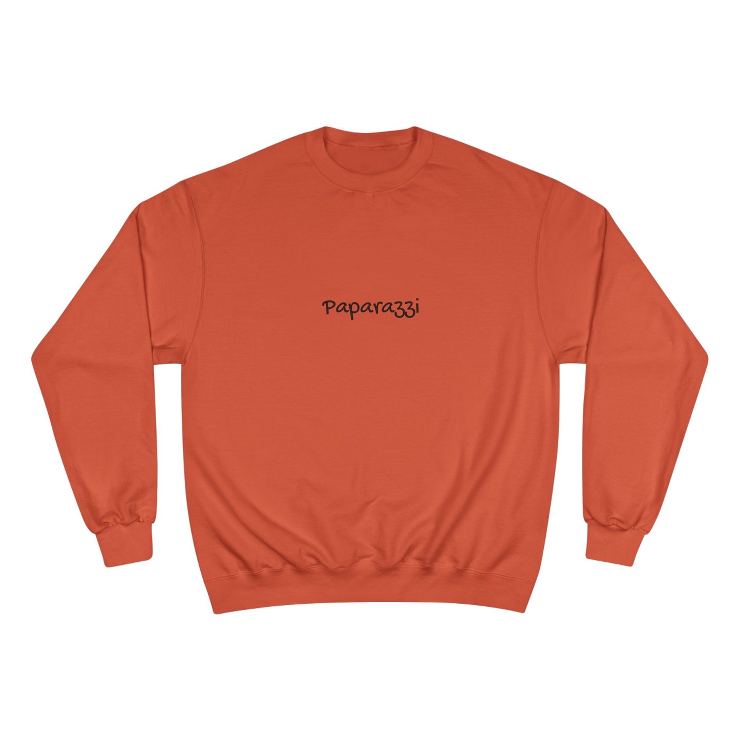 Orange Maroon Paparazzi Champion Sweatshirt Printify