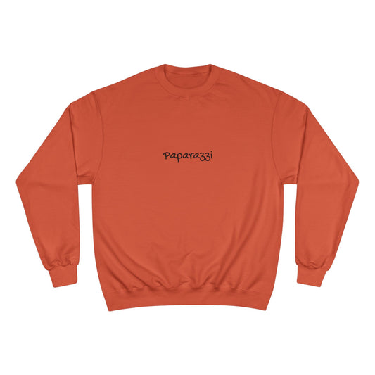 Orange Maroon Paparazzi Champion Sweatshirt Printify