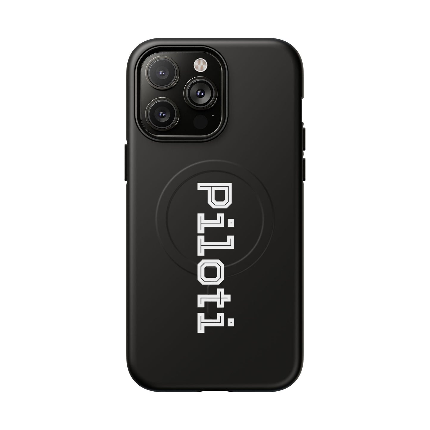 Tough Magnetic iPhone Cases Piloti in black Printify