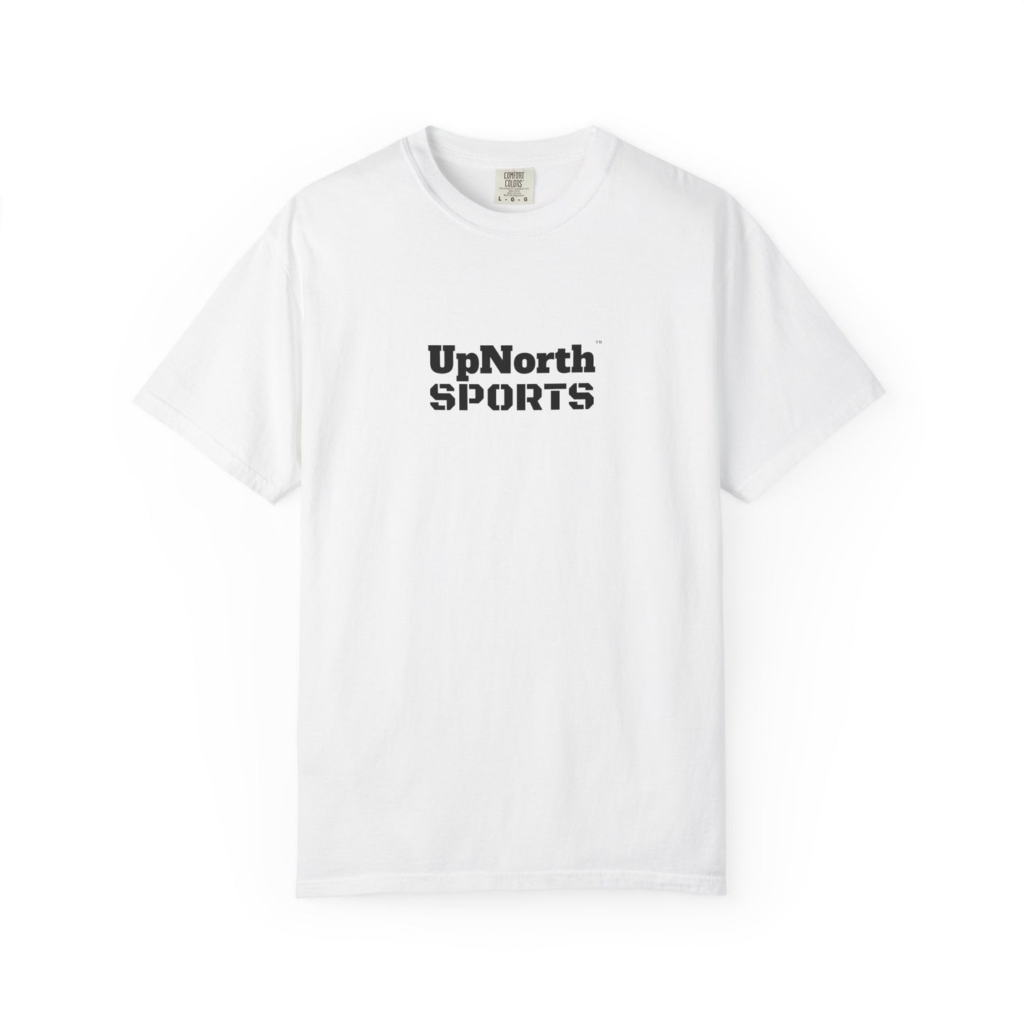 A Black on White Unisex T-shirt front - UpNorth SPORTS