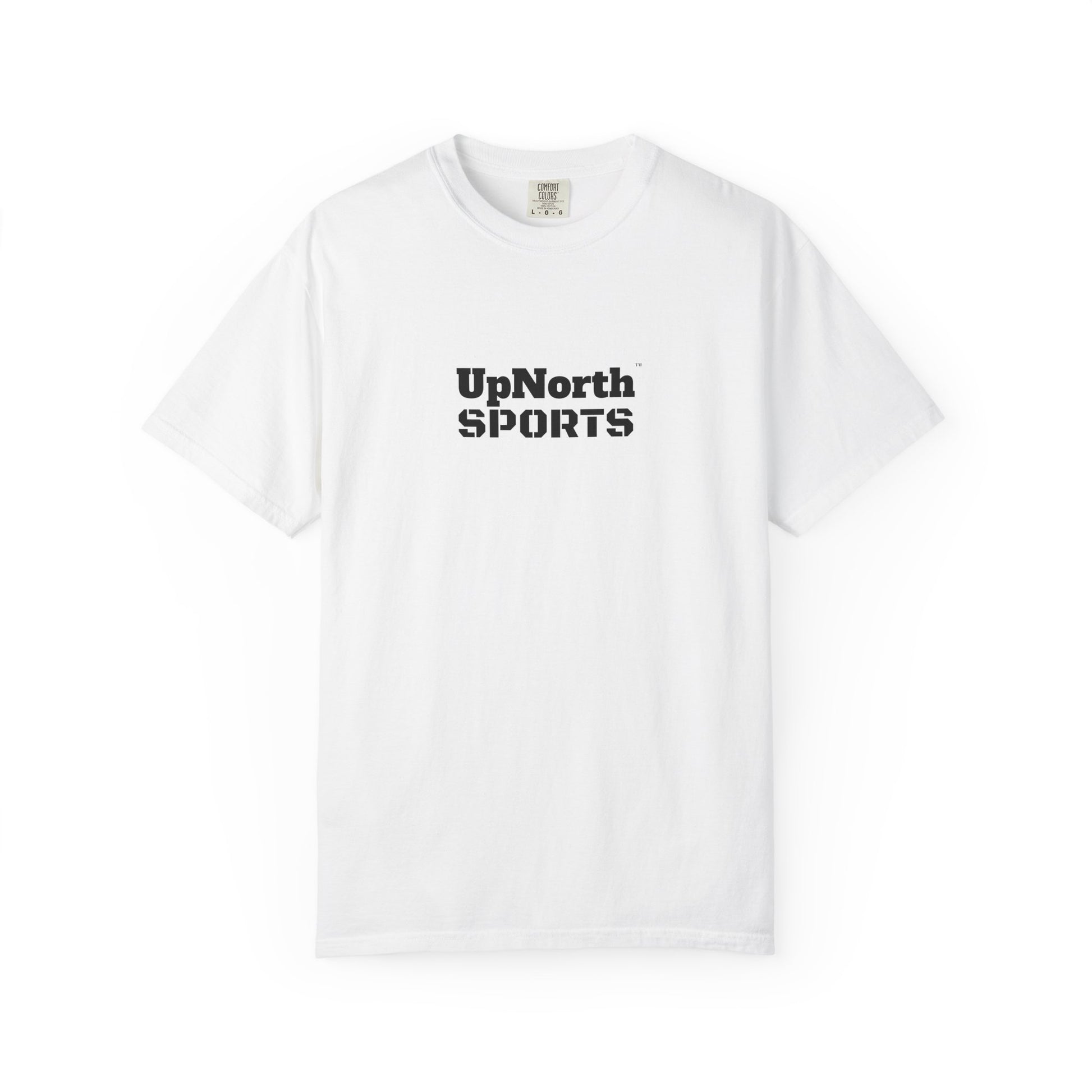 A Black on White Unisex T-shirt front - UpNorth SPORTS
