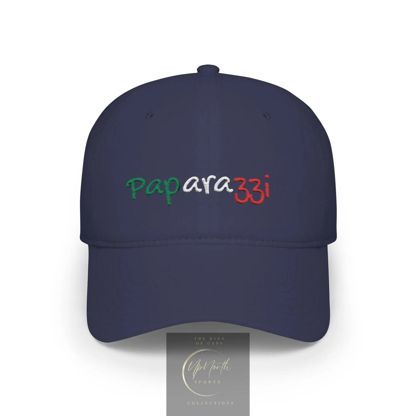 Baseball Cap Paparazzi Embroidered Italy Tricolore