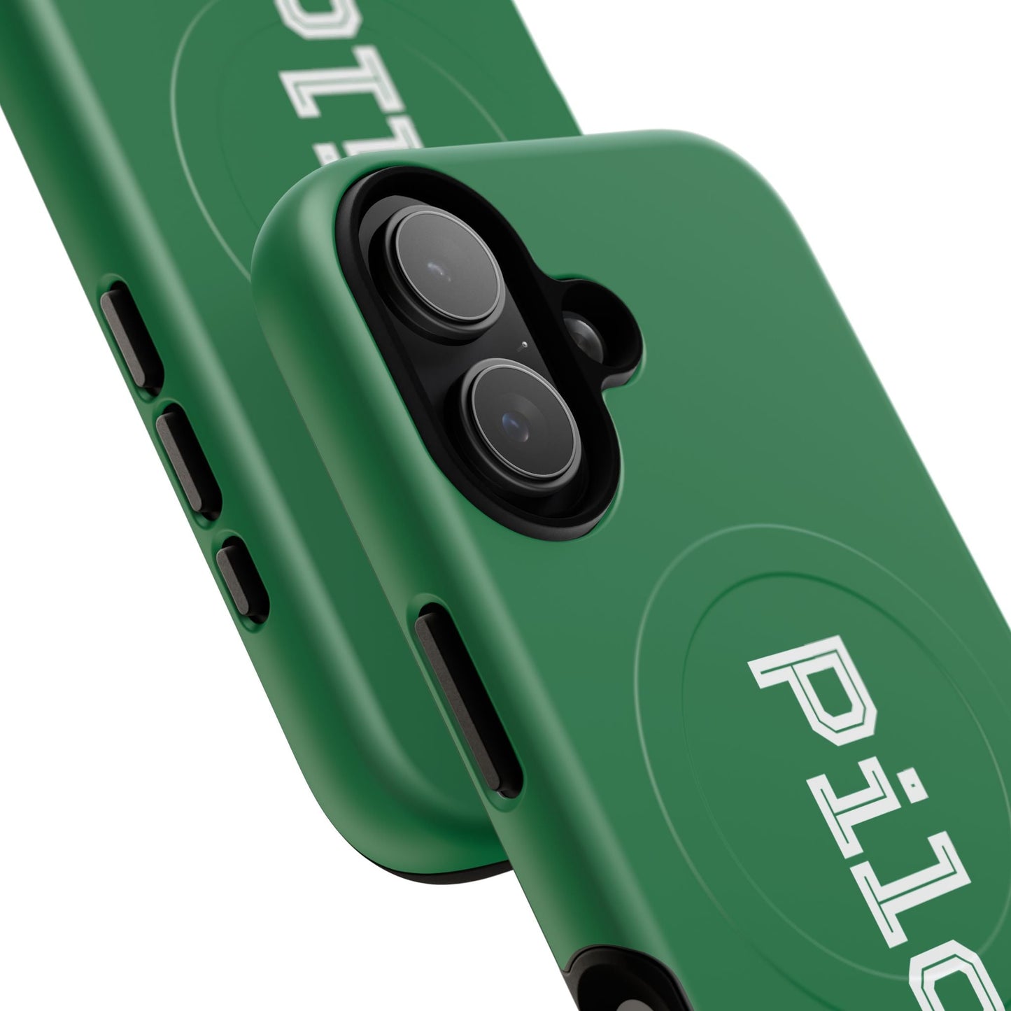 Tough Magnetic iPhone Cases Piloti in dark green Printify