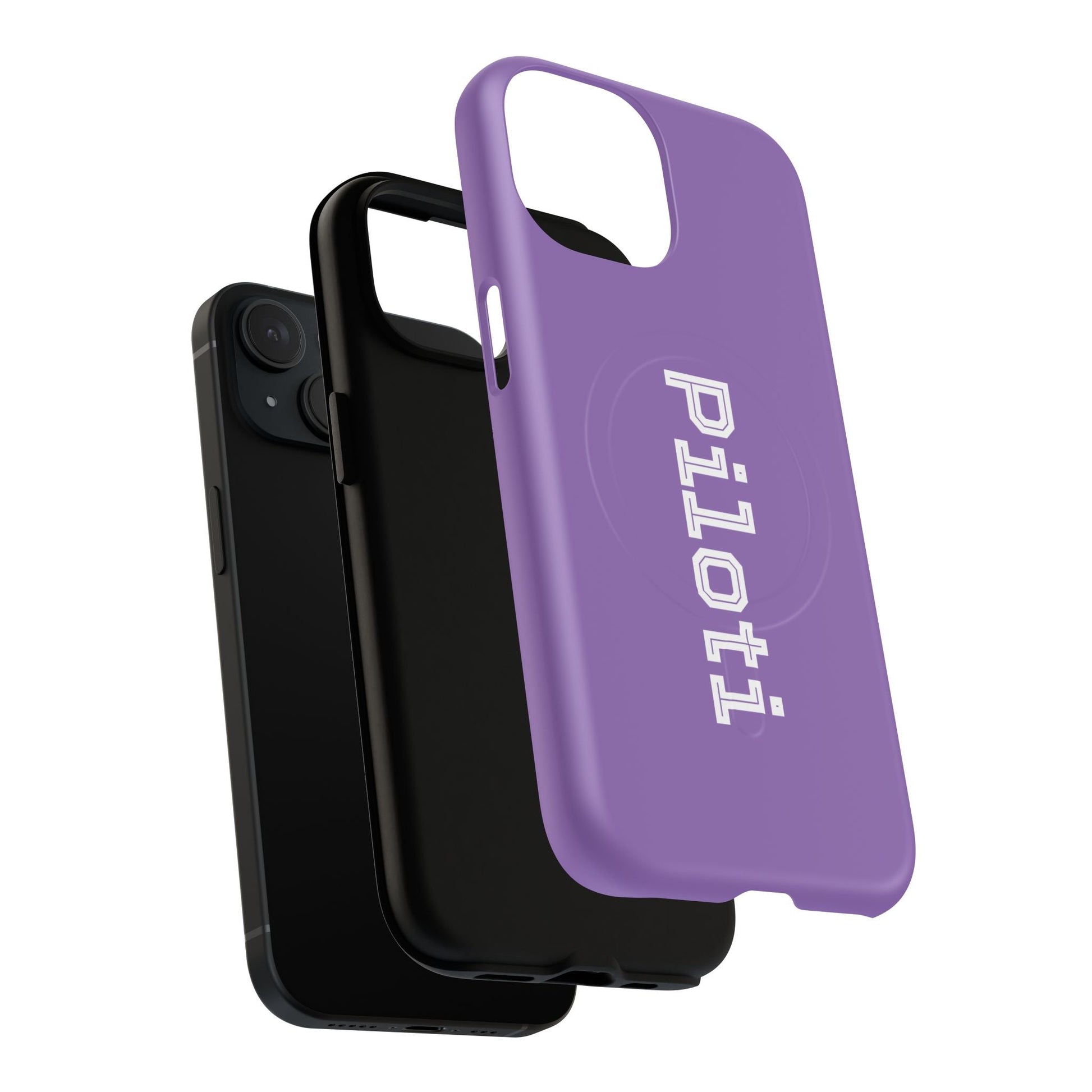 Tough Magnetic iPhone Cases Piloti in light purple Printify