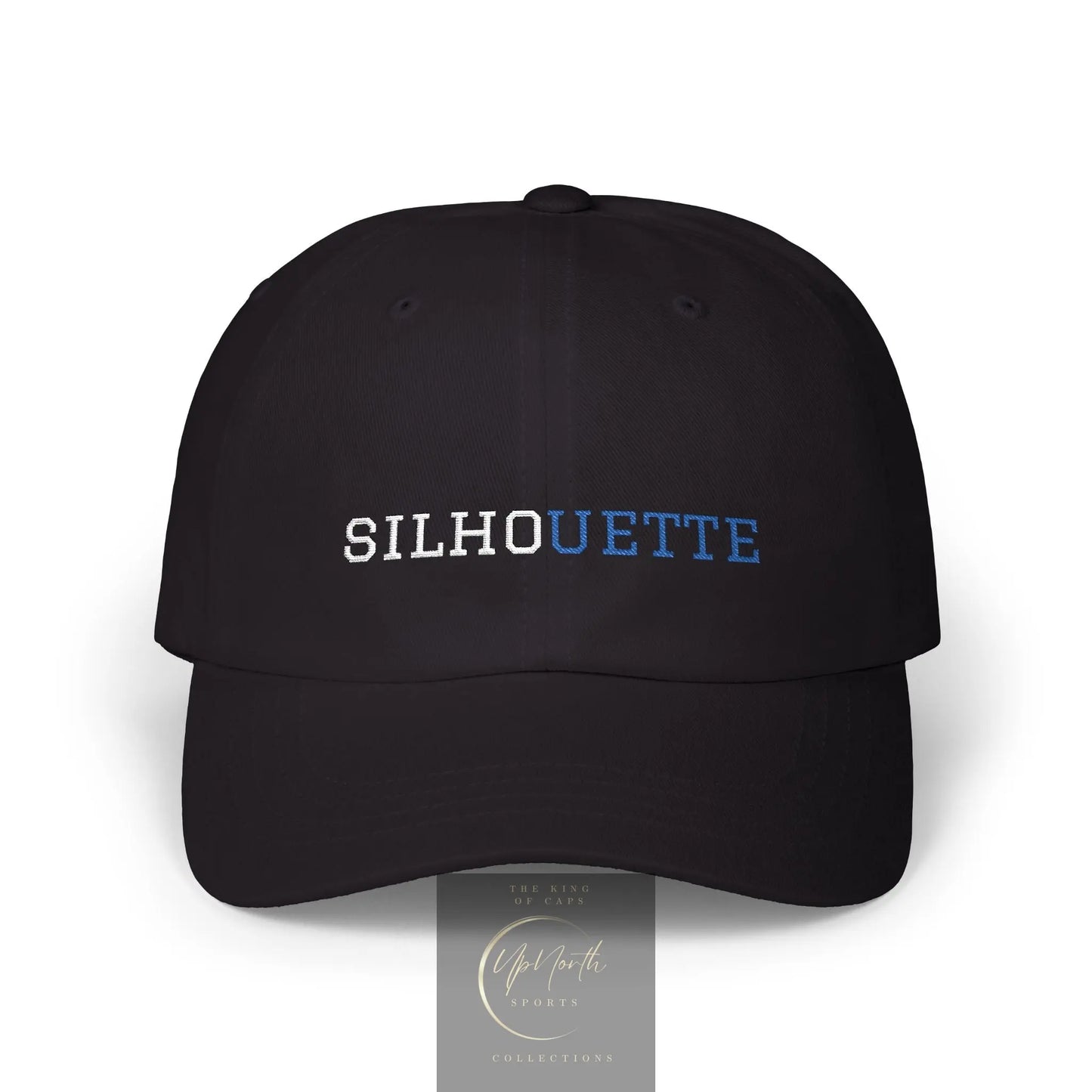 Black Paparazzi Silhouette Royal Classic Cap front - UpNorth SPORTS