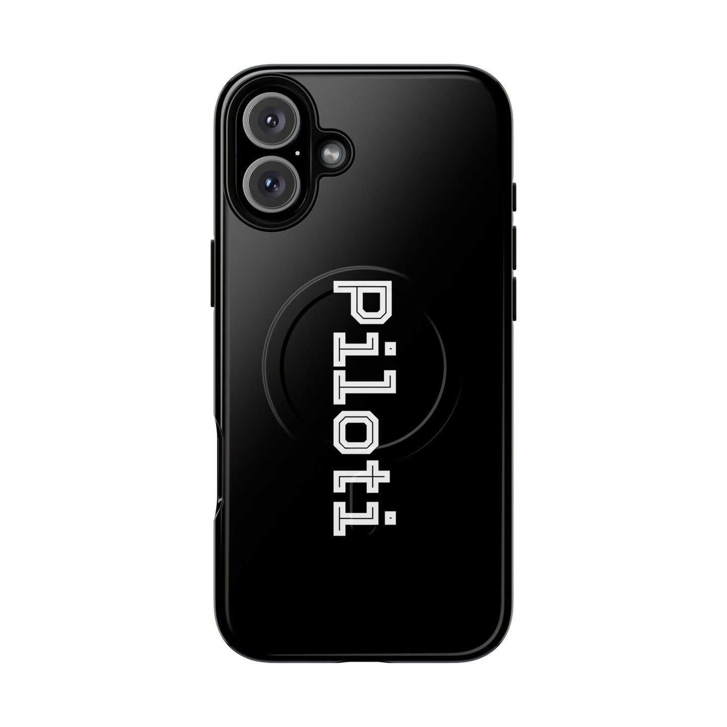Tough Magnetic iPhone Cases Piloti in black Printify