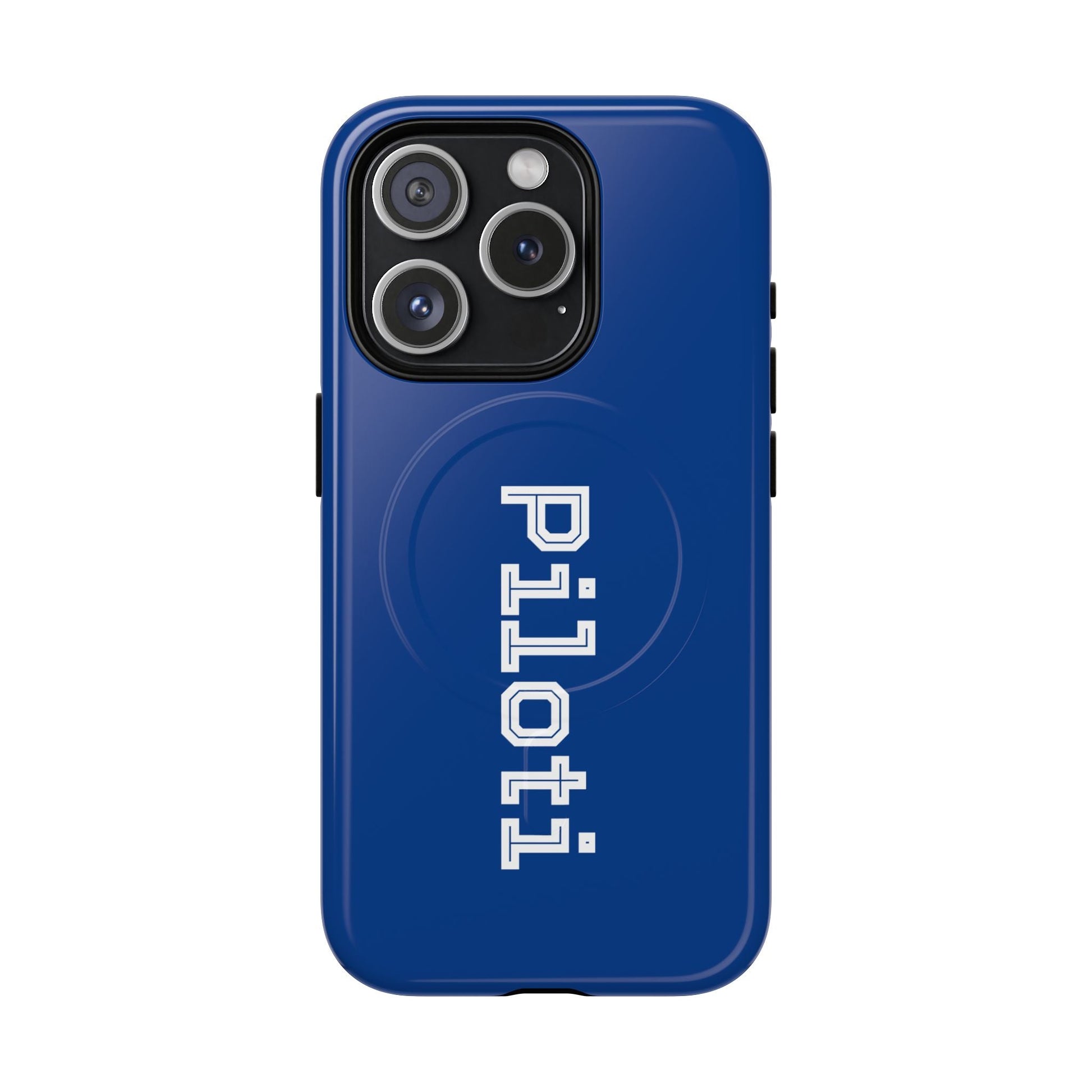 Tough Magnetic iPhone Cases Piloti in navy blue made in matt and gloss finish - UpNorth SPORTS