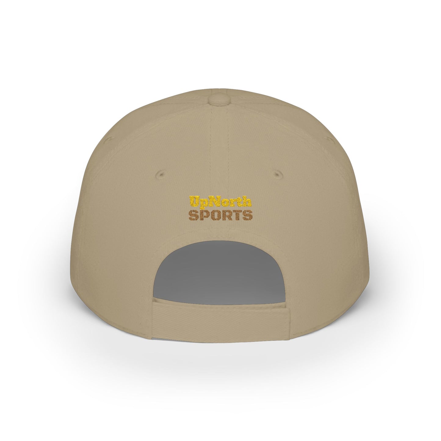 Khaki Old Gold UpN Baseball Cap backside - UpNorth SPORTS