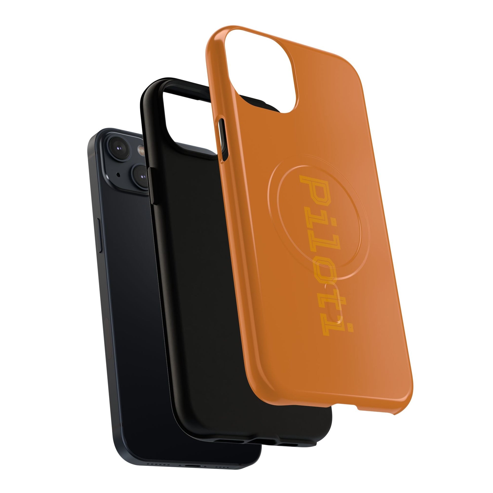 Tough Magnetic iPhone Cases Piloti in orange Printify