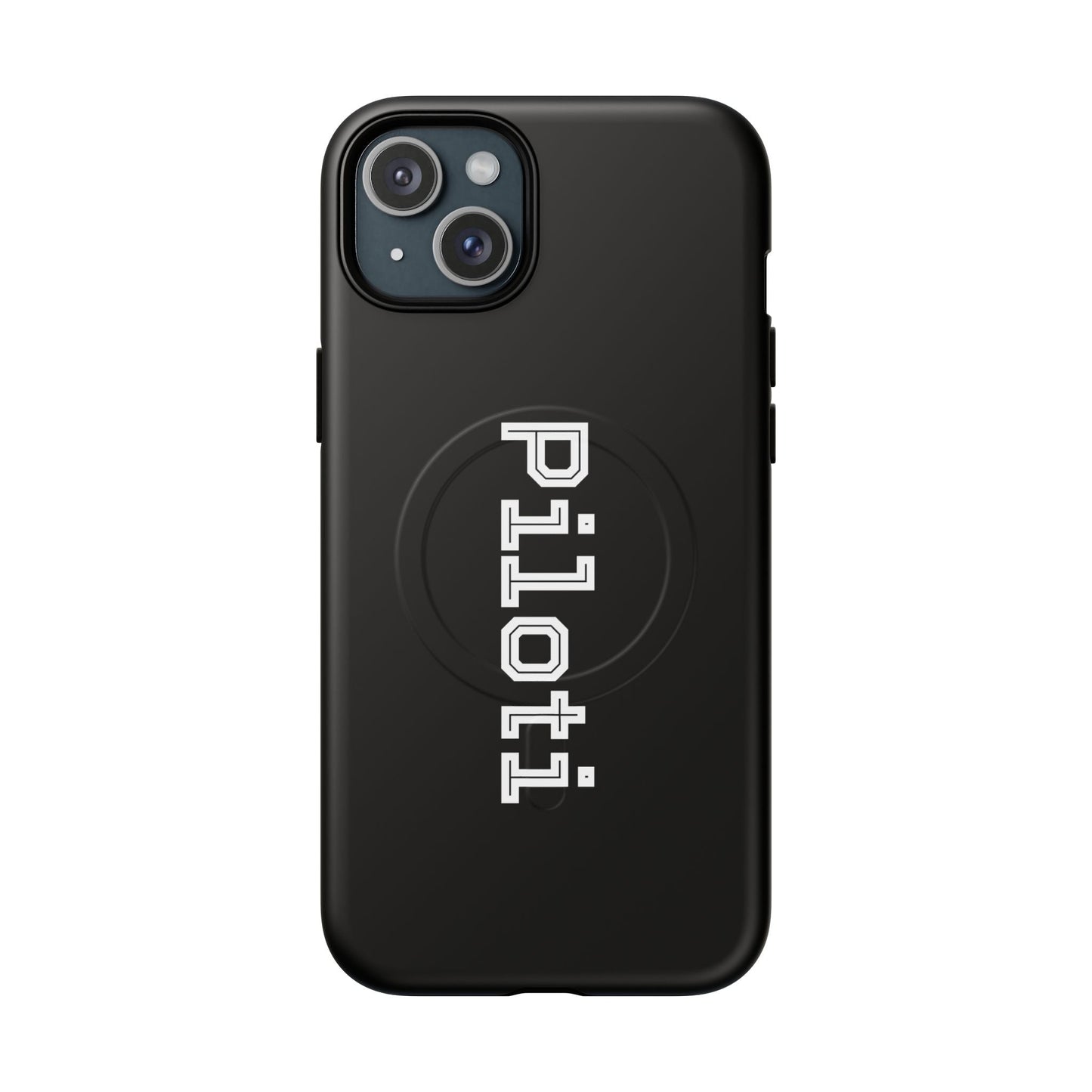 Tough Magnetic iPhone Cases Piloti in black Printify
