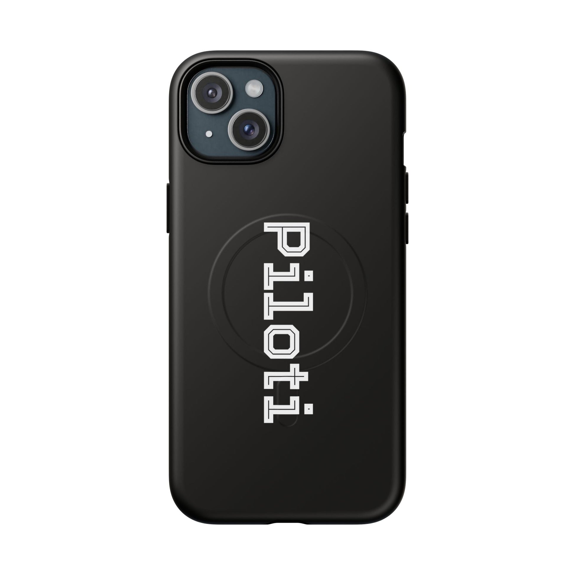 Tough Magnetic iPhone Cases Piloti in black Printify