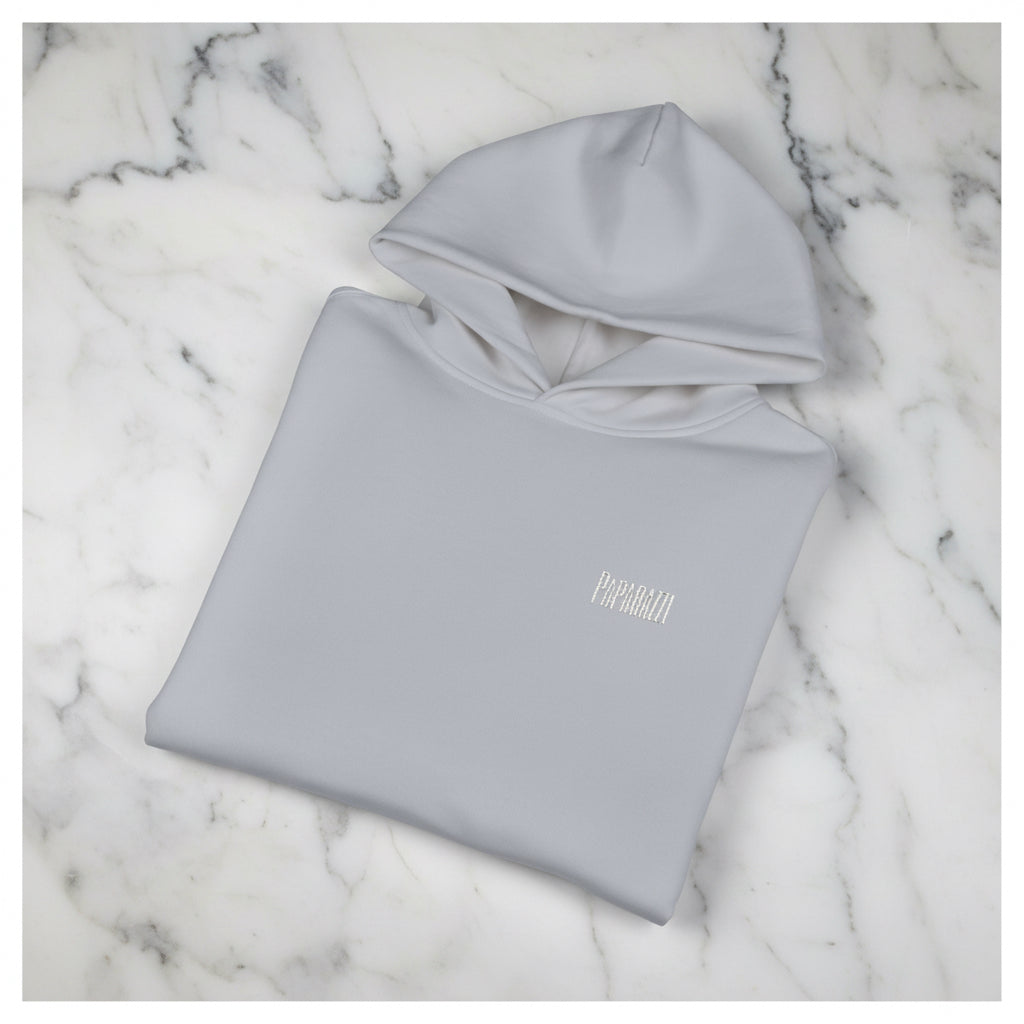Folded White Paparazzi Avantgarde Powder White Hoodie