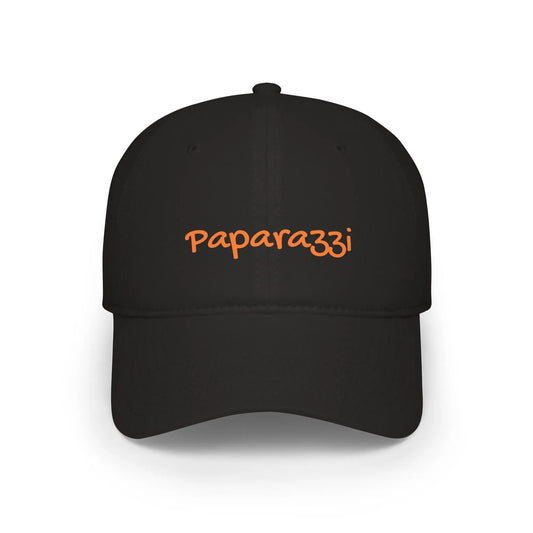 Baseball Cap Paparazzi black and orange Printify