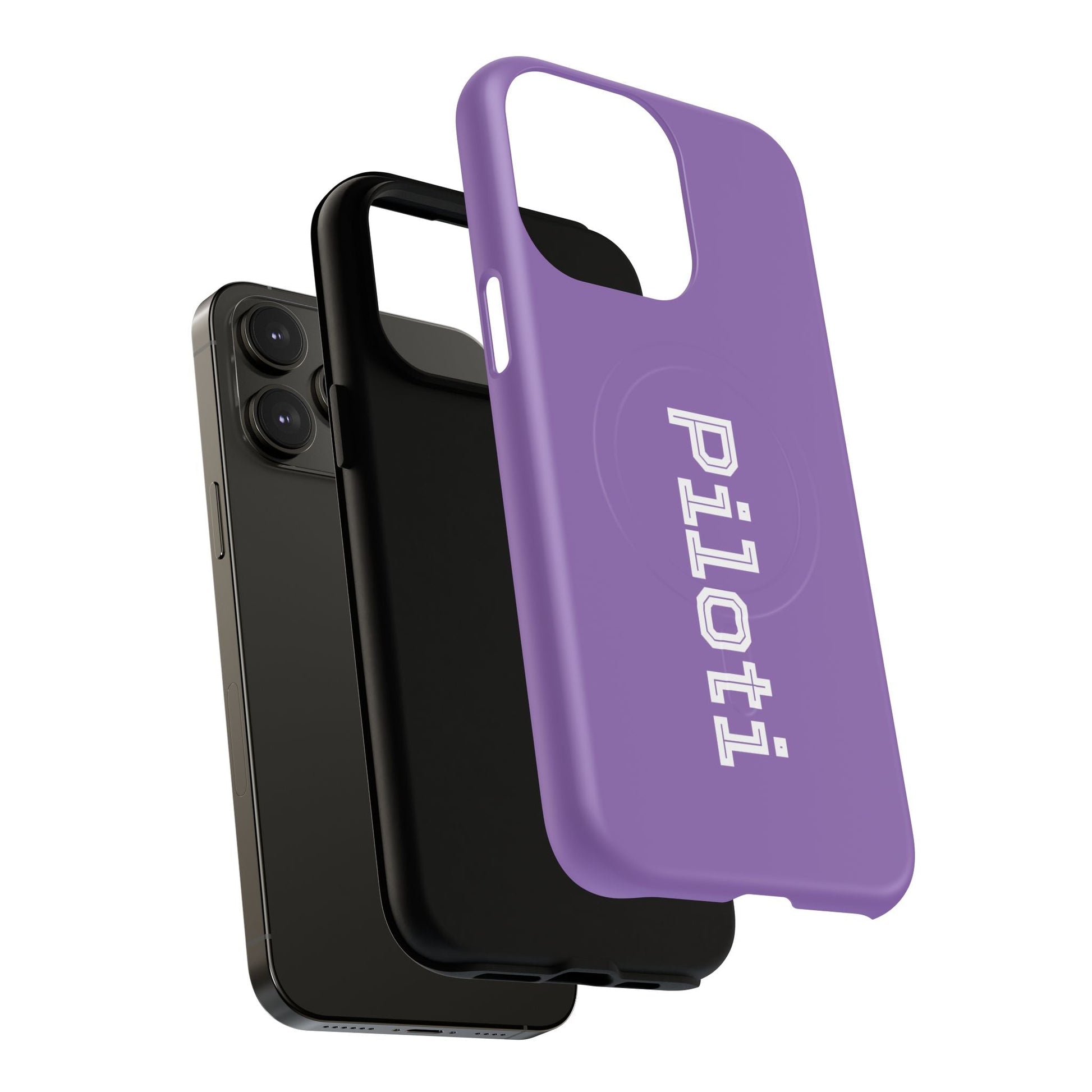Tough Magnetic iPhone Cases Piloti in light purple Printify