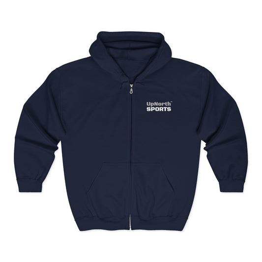 UpNorth Sports Paul Walker navy Full Zip Hoodie frontside - UpNorth SPORTS
