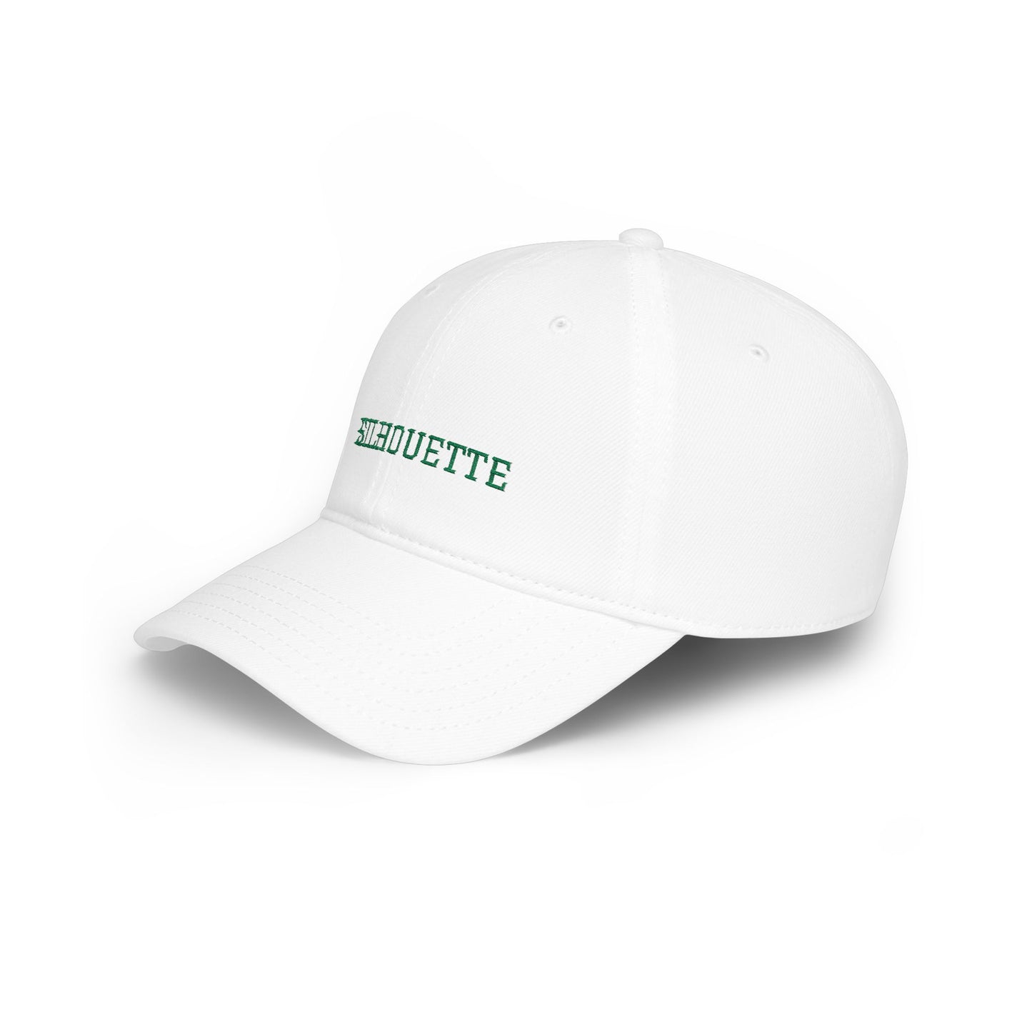 White Paparazzi Silhouette Dark Green Baseball Cap left side - Paparazzi Original