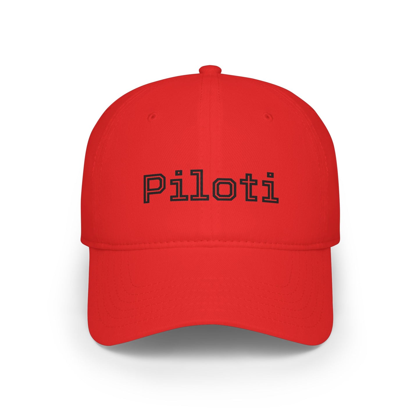 Baseball Cap Piloti red and black