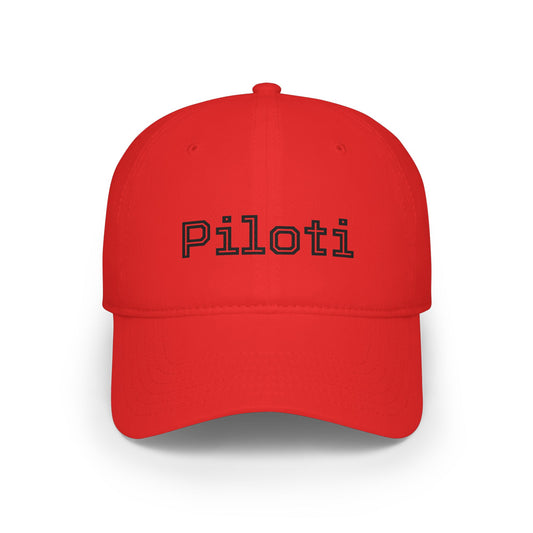 Baseball Cap Piloti red and black