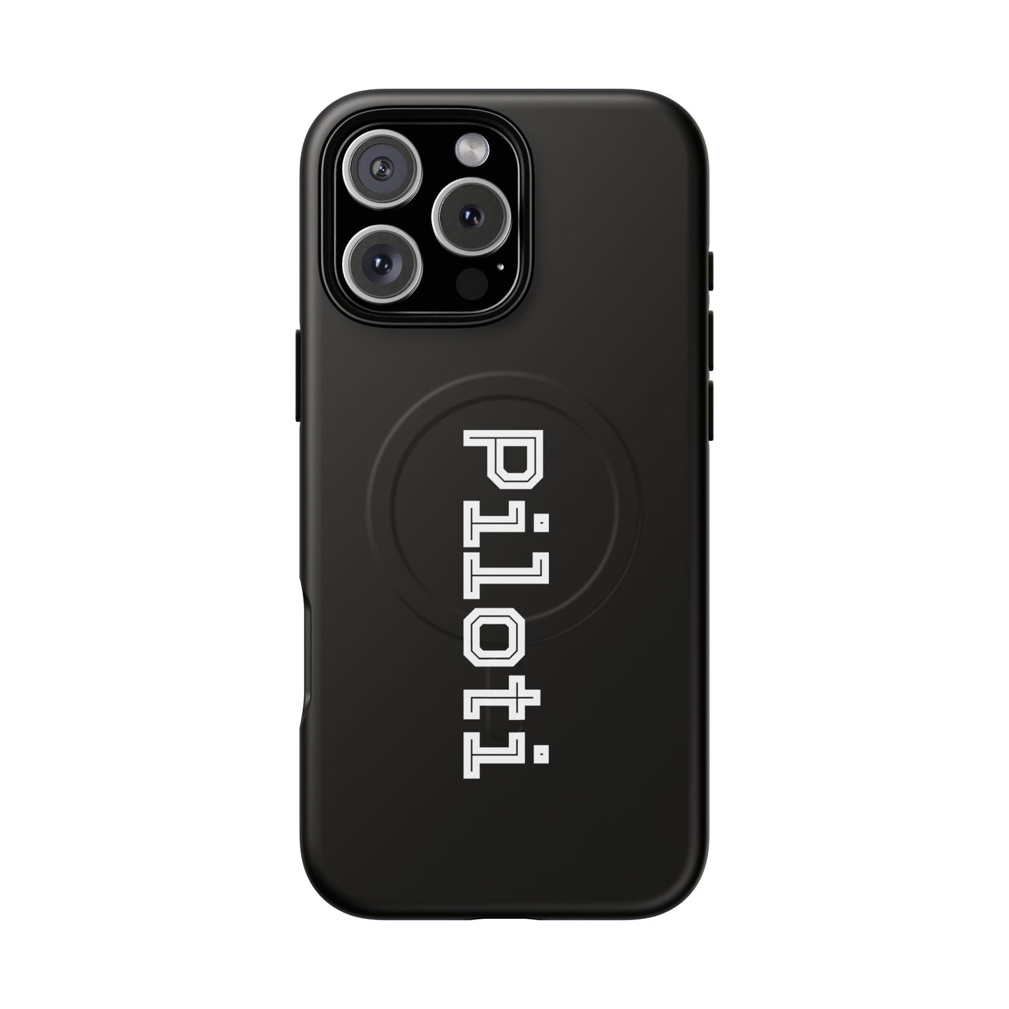 Tough Magnetic iPhone Cases Piloti in black Printify