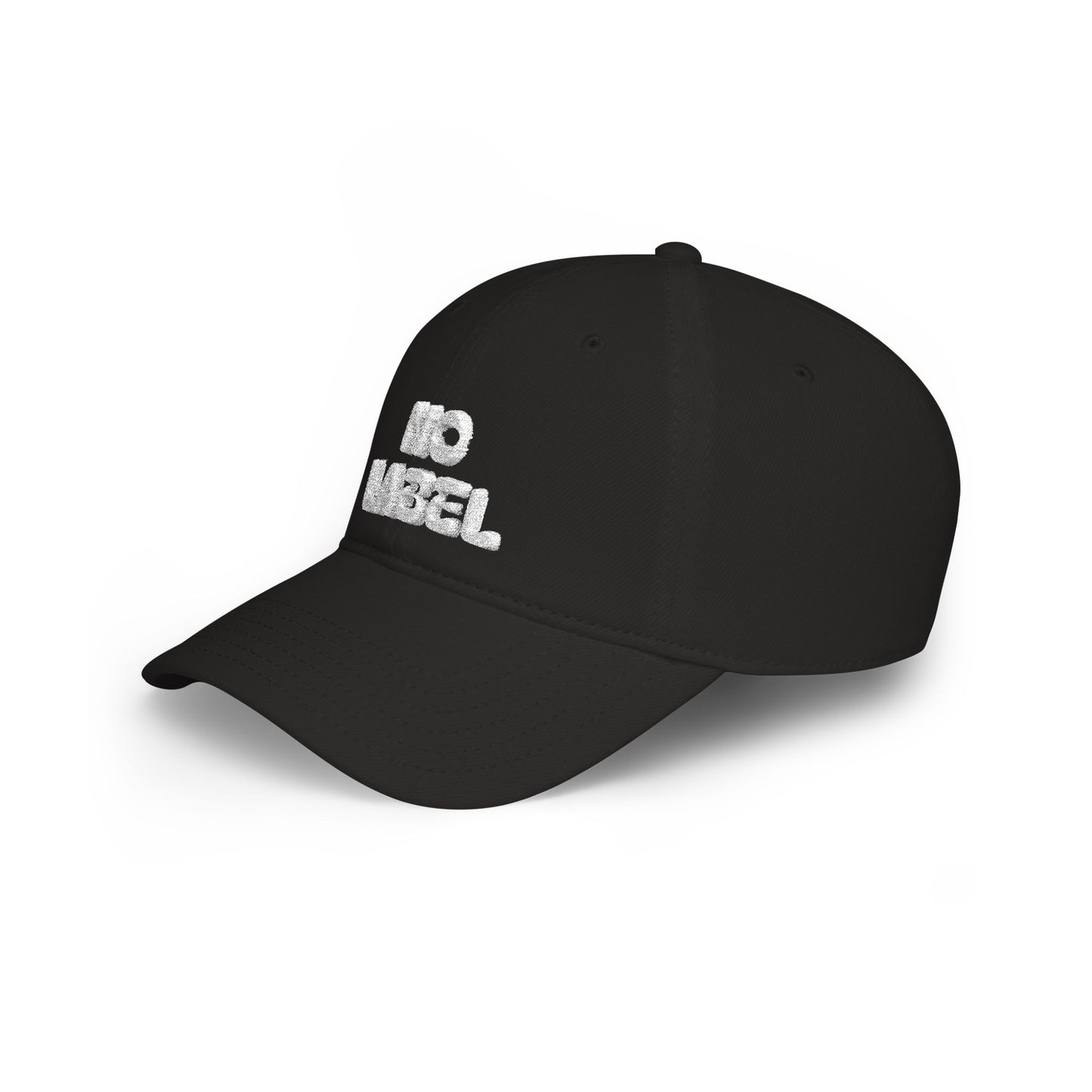 No Label Baseball Cap White Embroidery Printify