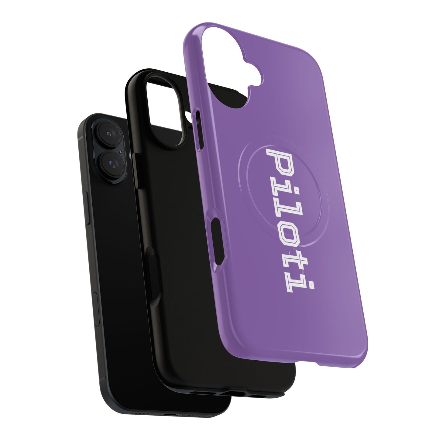 Tough Magnetic iPhone Cases Piloti in light purple Printify