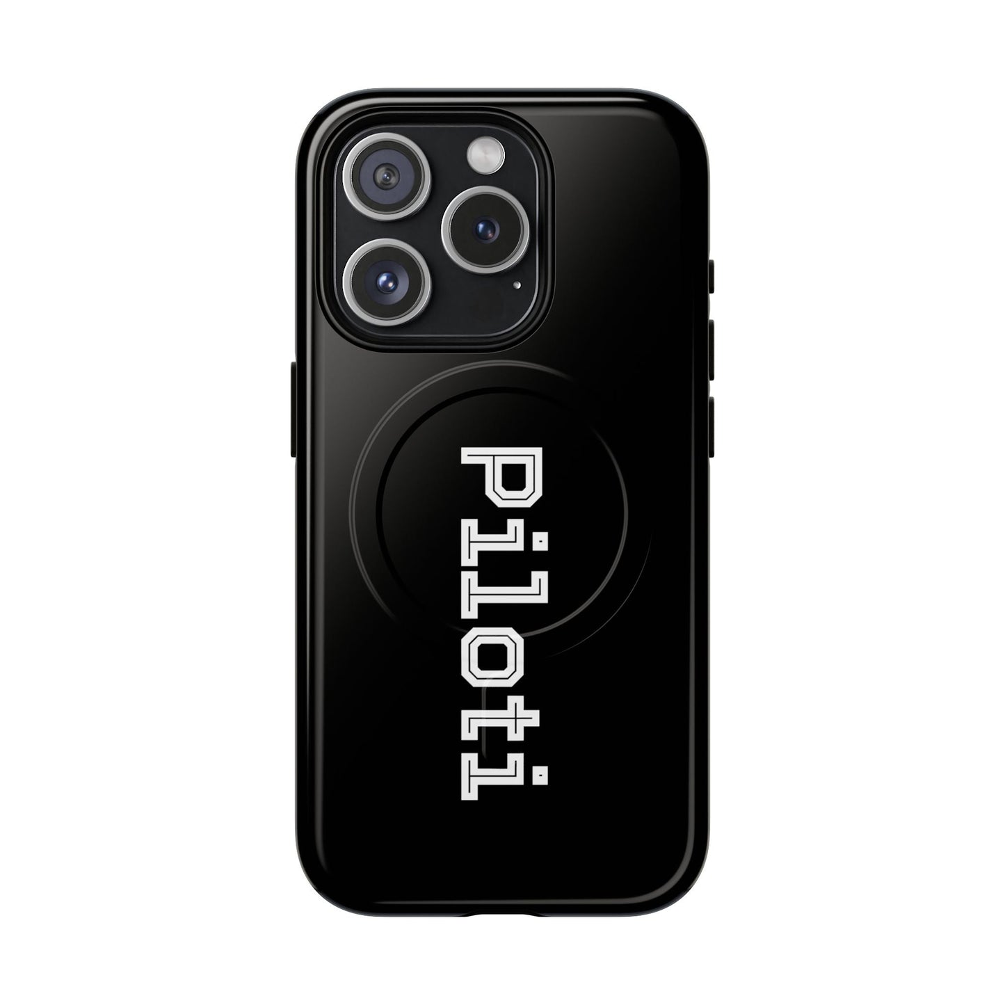 Tough Magnetic iPhone Cases Piloti in black Printify