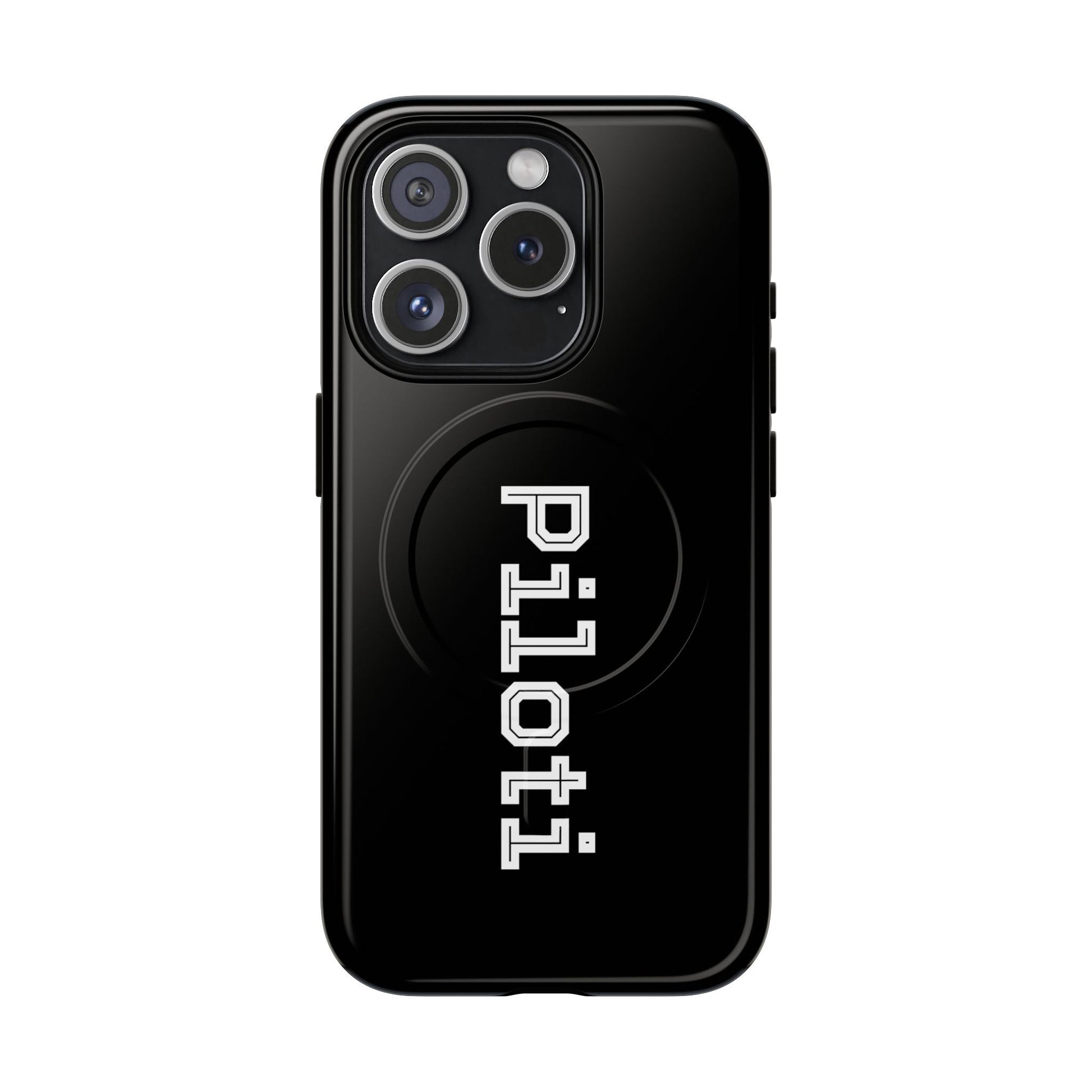 Tough Magnetic iPhone Cases Piloti in black Printify