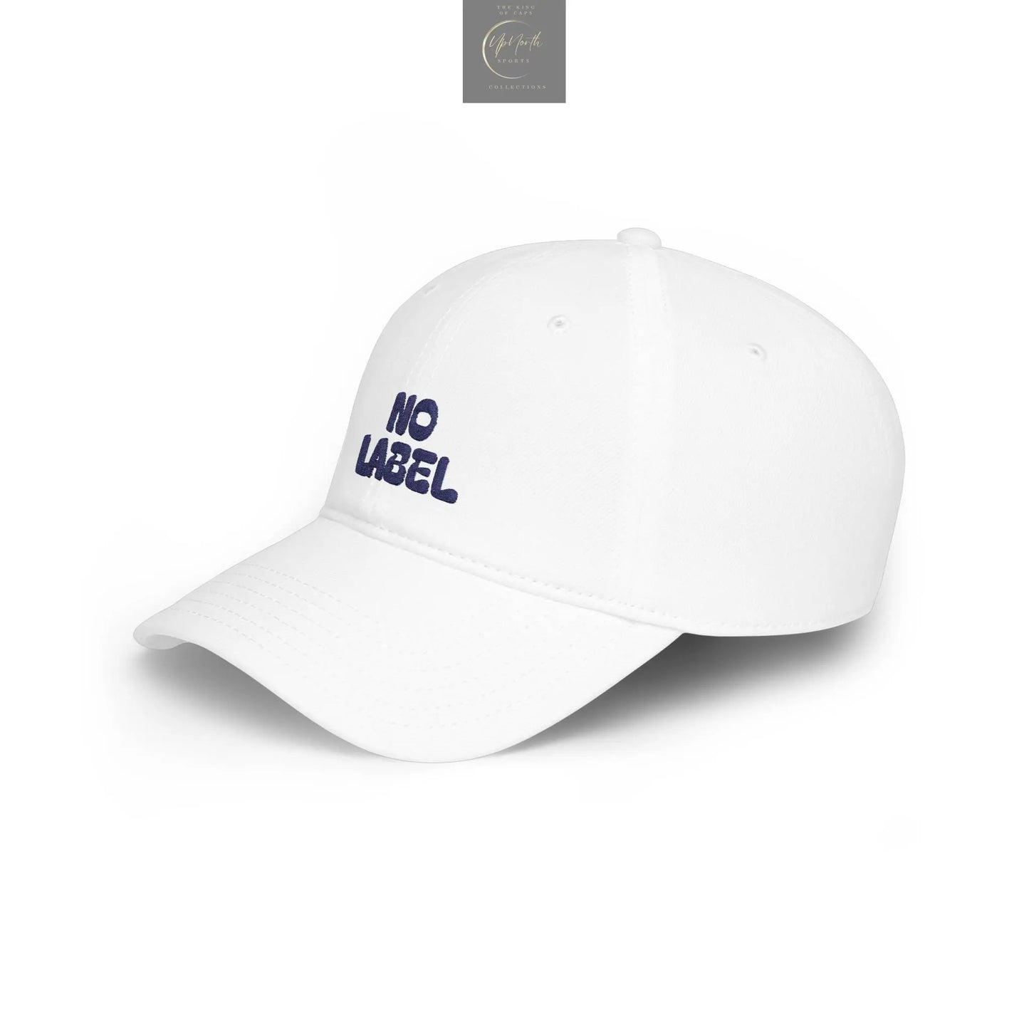 No Label Baseball Cap Navy Embroidery