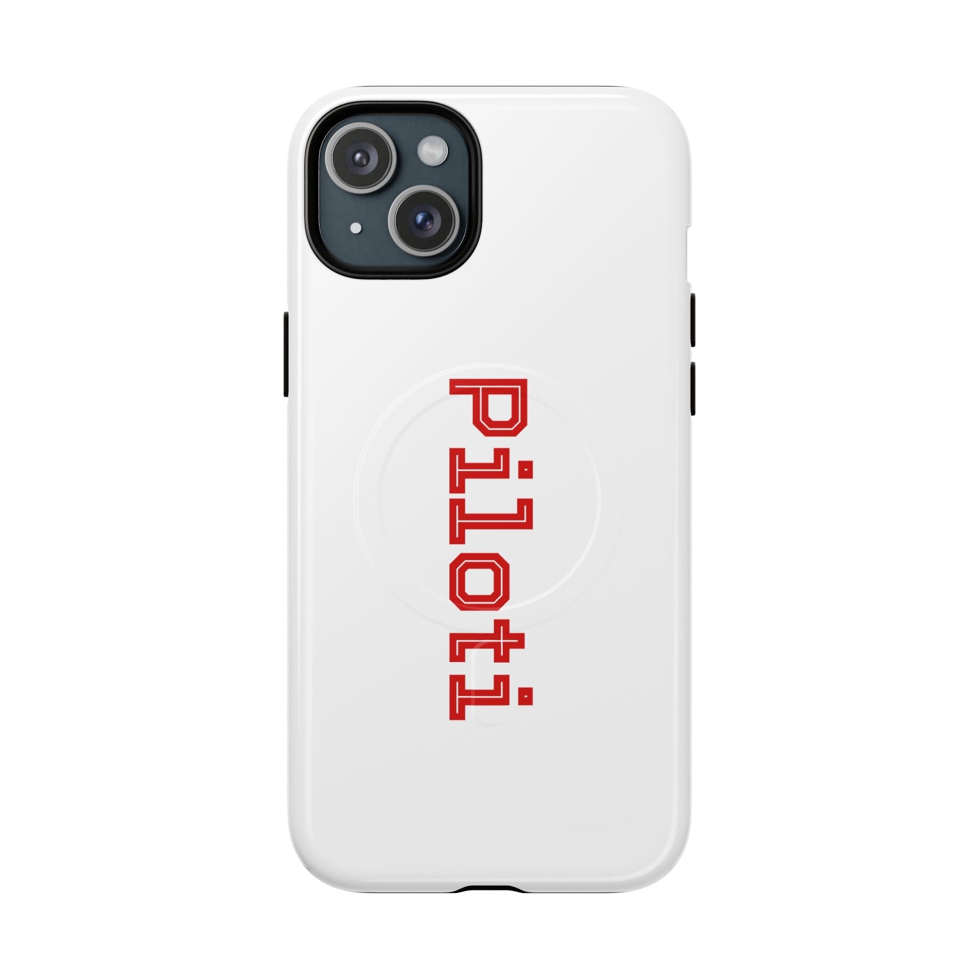 Tough Magnetic iPhone Cases Piloti in white made in matt and gloss finish - UpNorth SPORTS