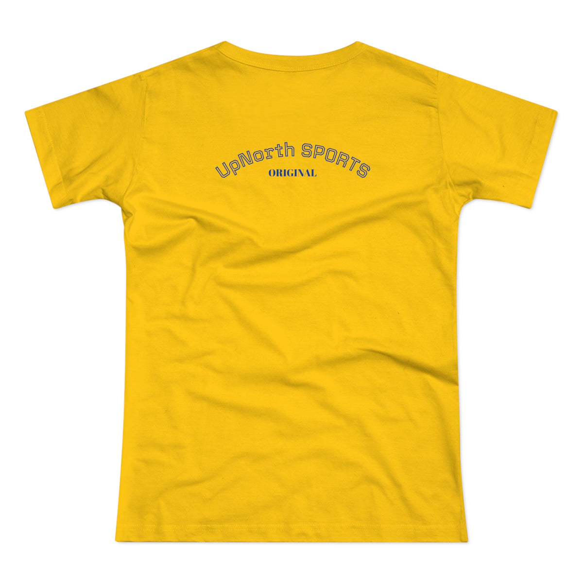 Gold Navy Women T-Shirt backside - UpNorth SPORTS