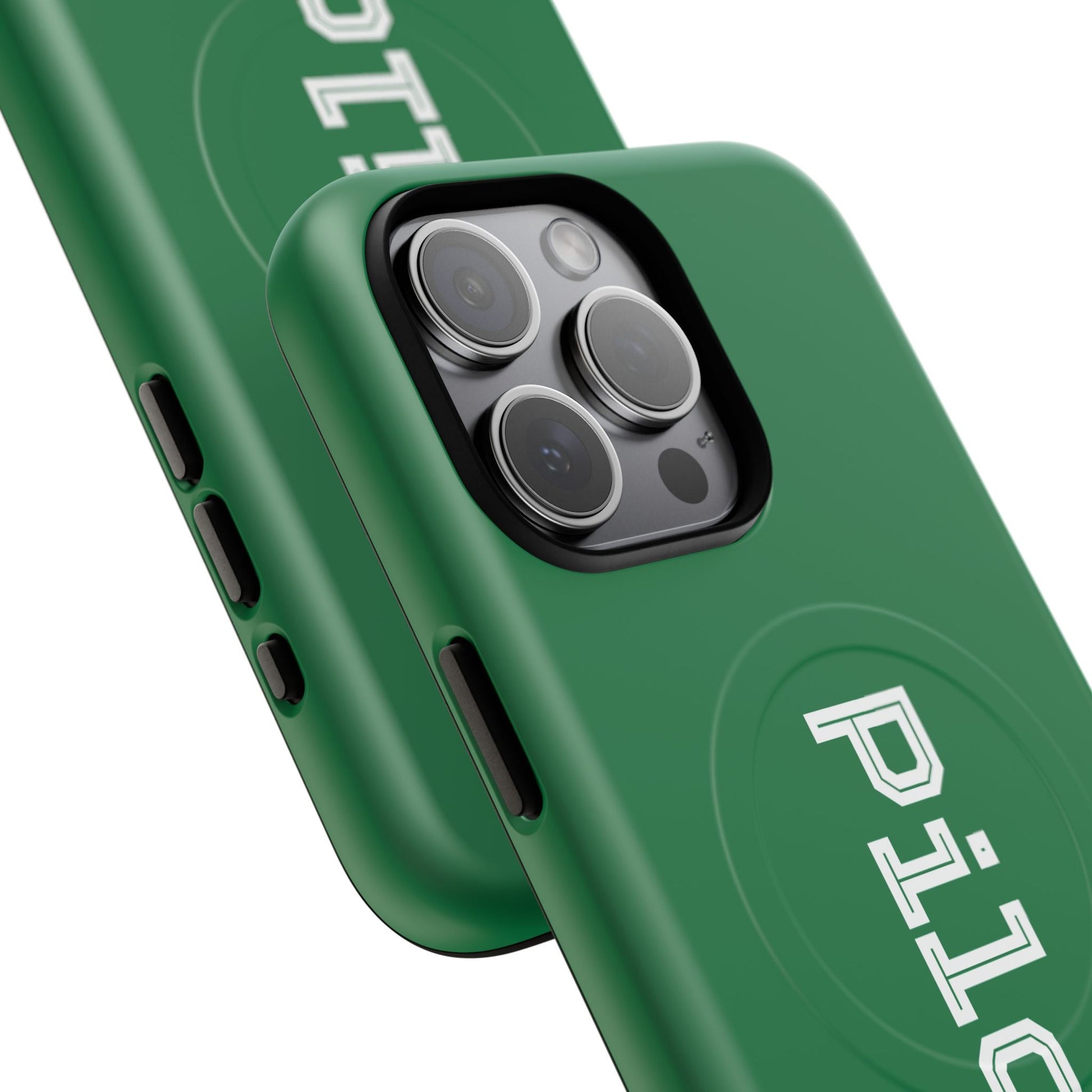 Tough Magnetic iPhone Cases Piloti in dark green Printify