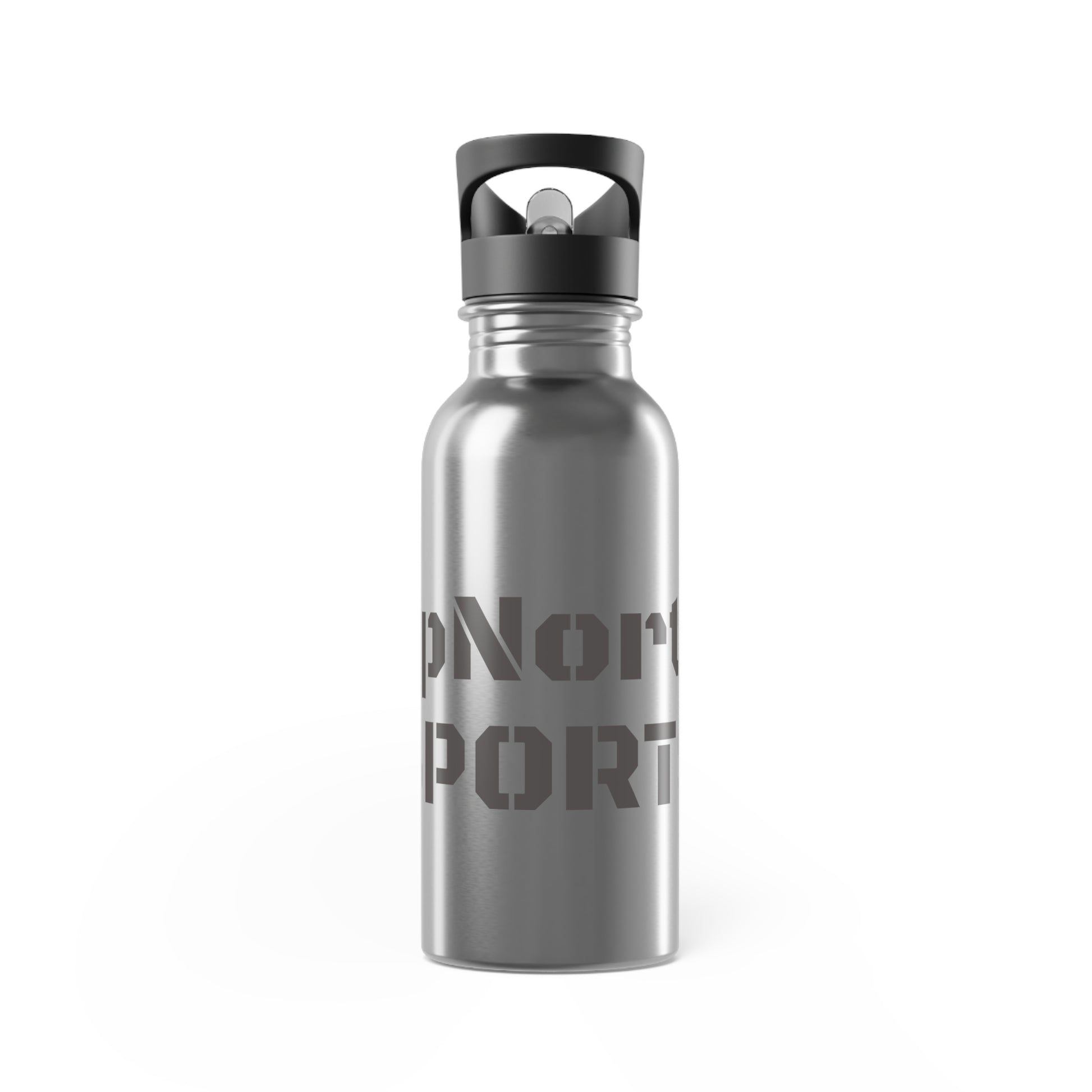 Drinking Bottle Stainless Steel Silver Grey UpNorth Sports