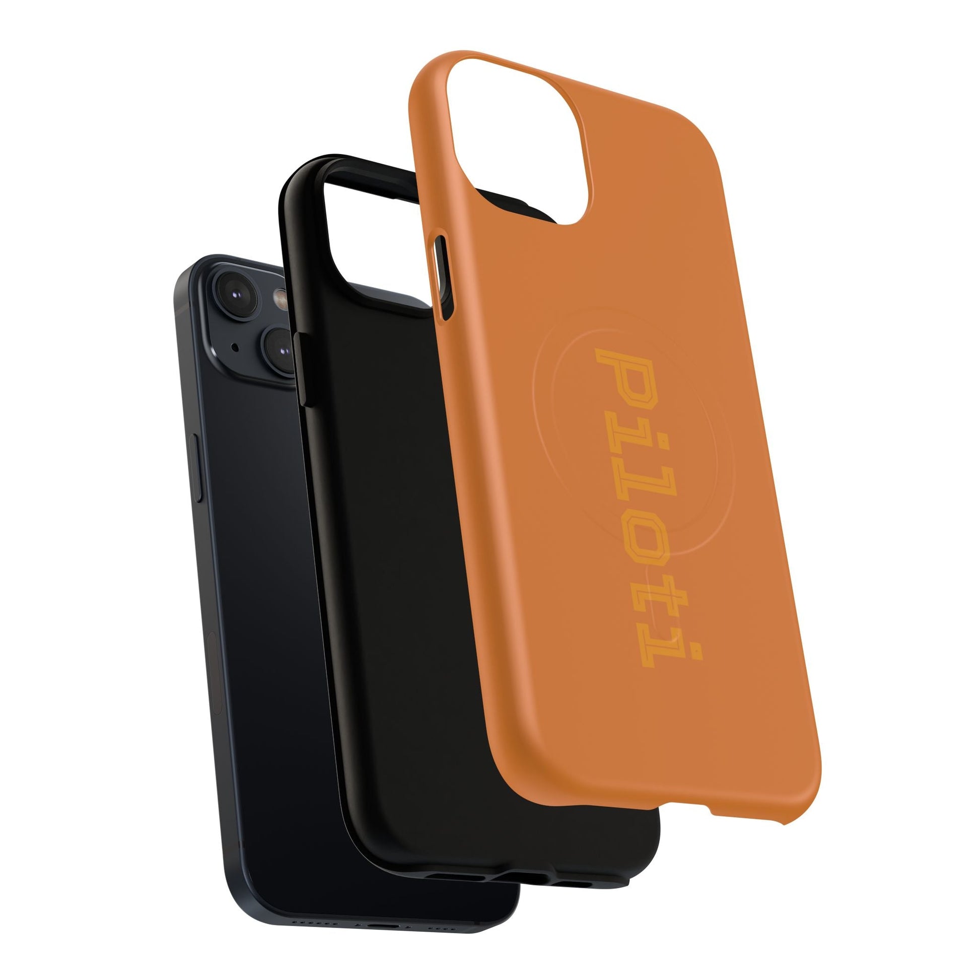 Tough Magnetic iPhone Cases Piloti in orange Printify