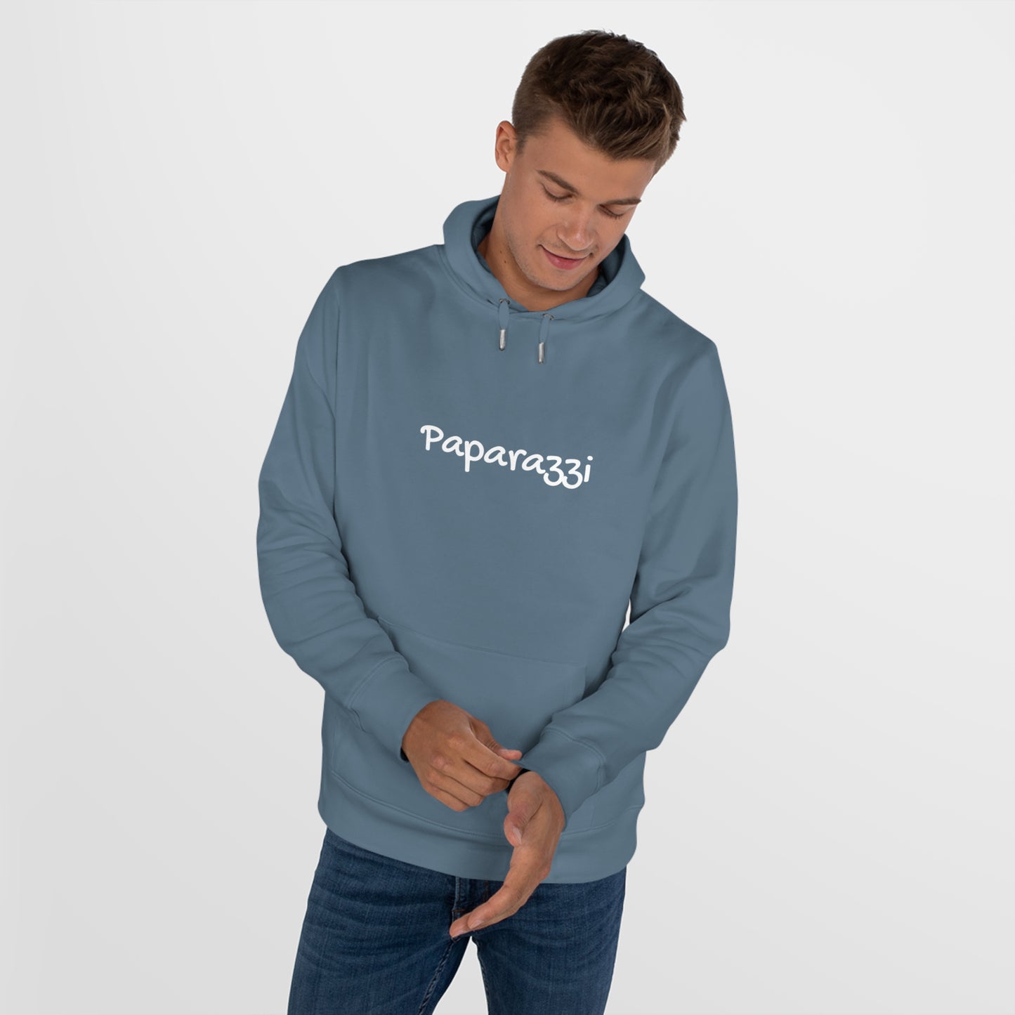 White Paparazzi Nordic blue Hoodie Printify