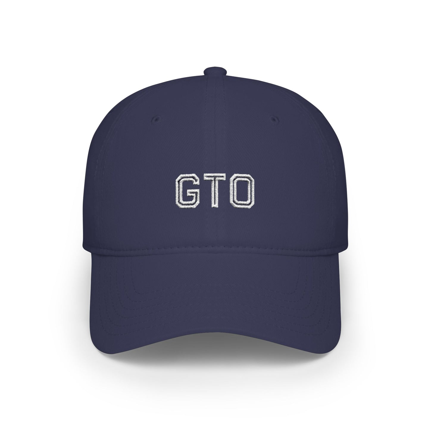GTO Baseball Cap White Embroidery Printify