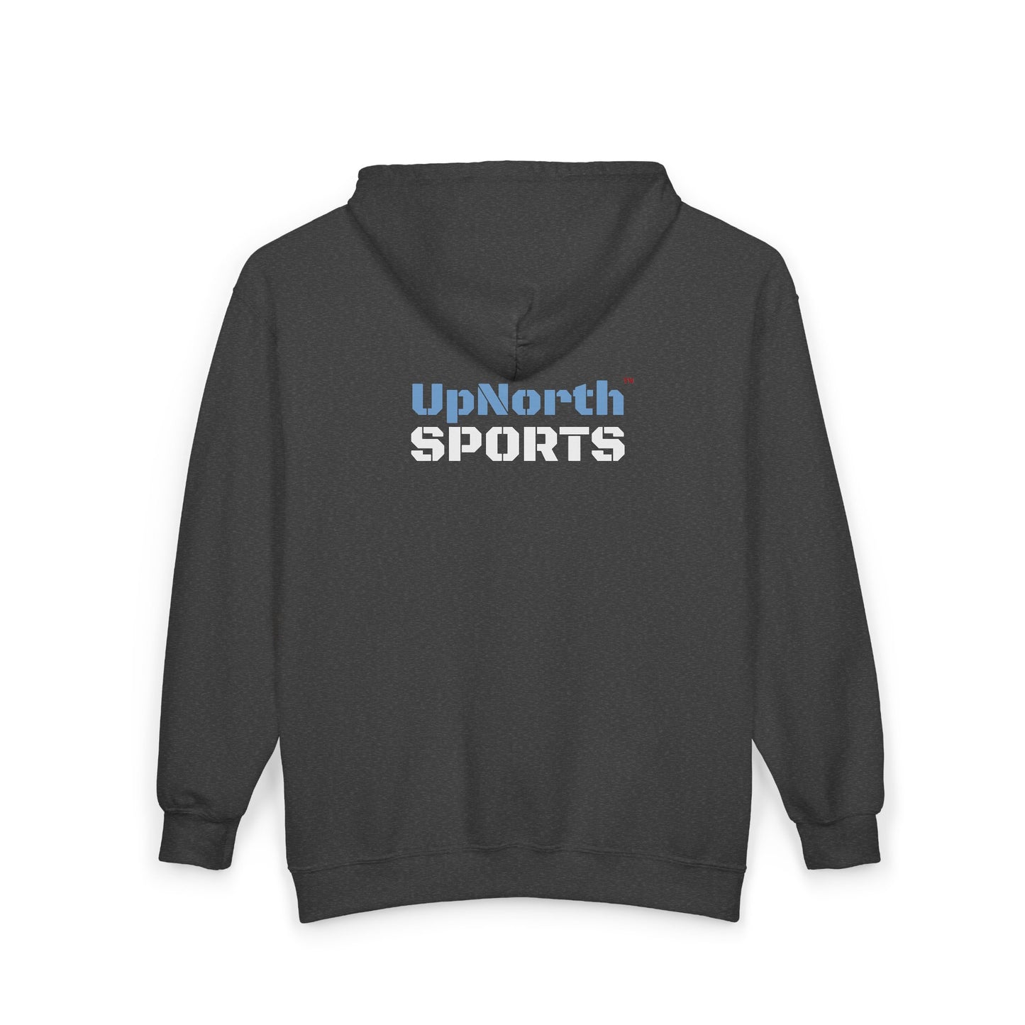 UpNorth Sports Heather Full Zip Hoodie back - UpNorth SPORTS