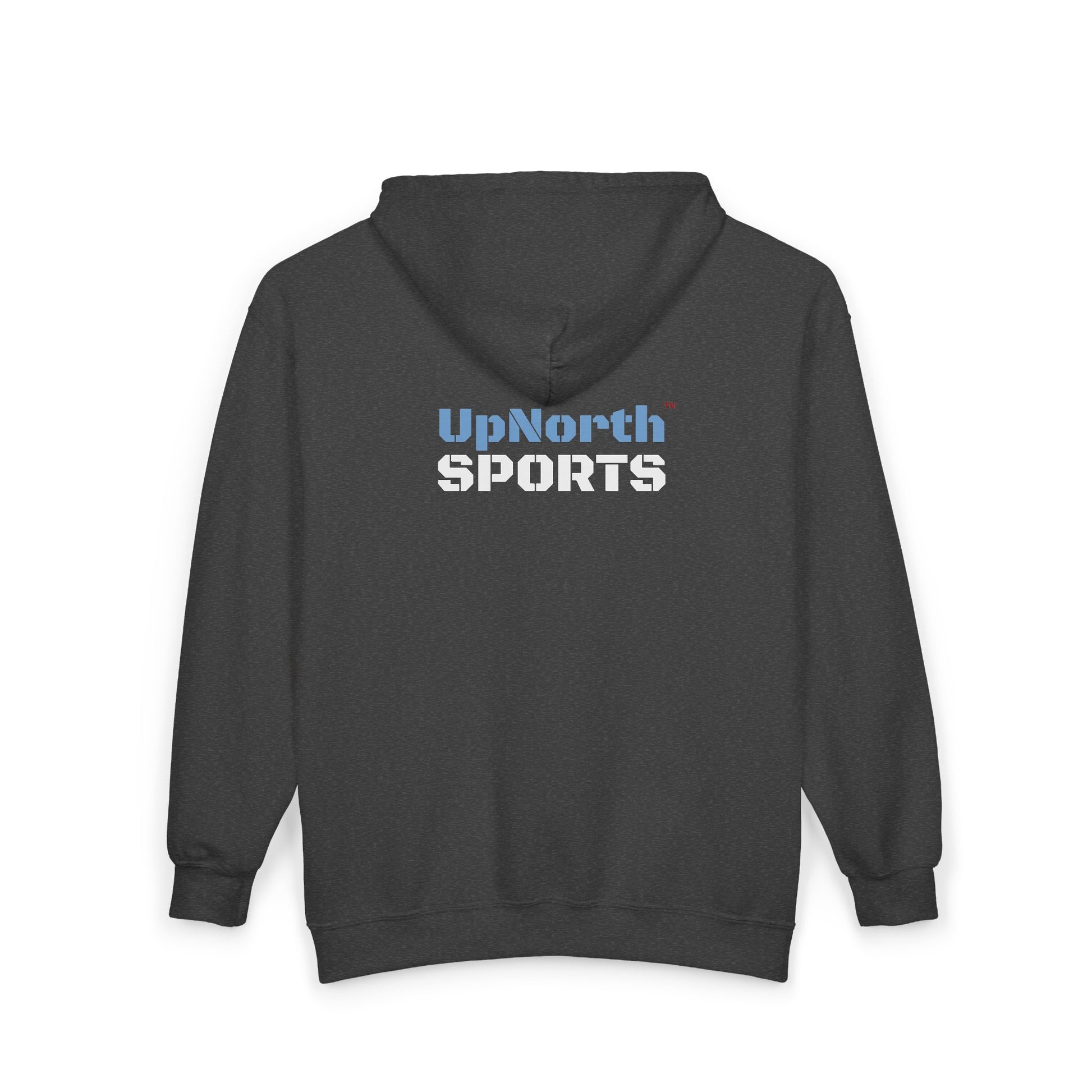 UpNorth Sports Heather Full Zip Hoodie back - UpNorth SPORTS