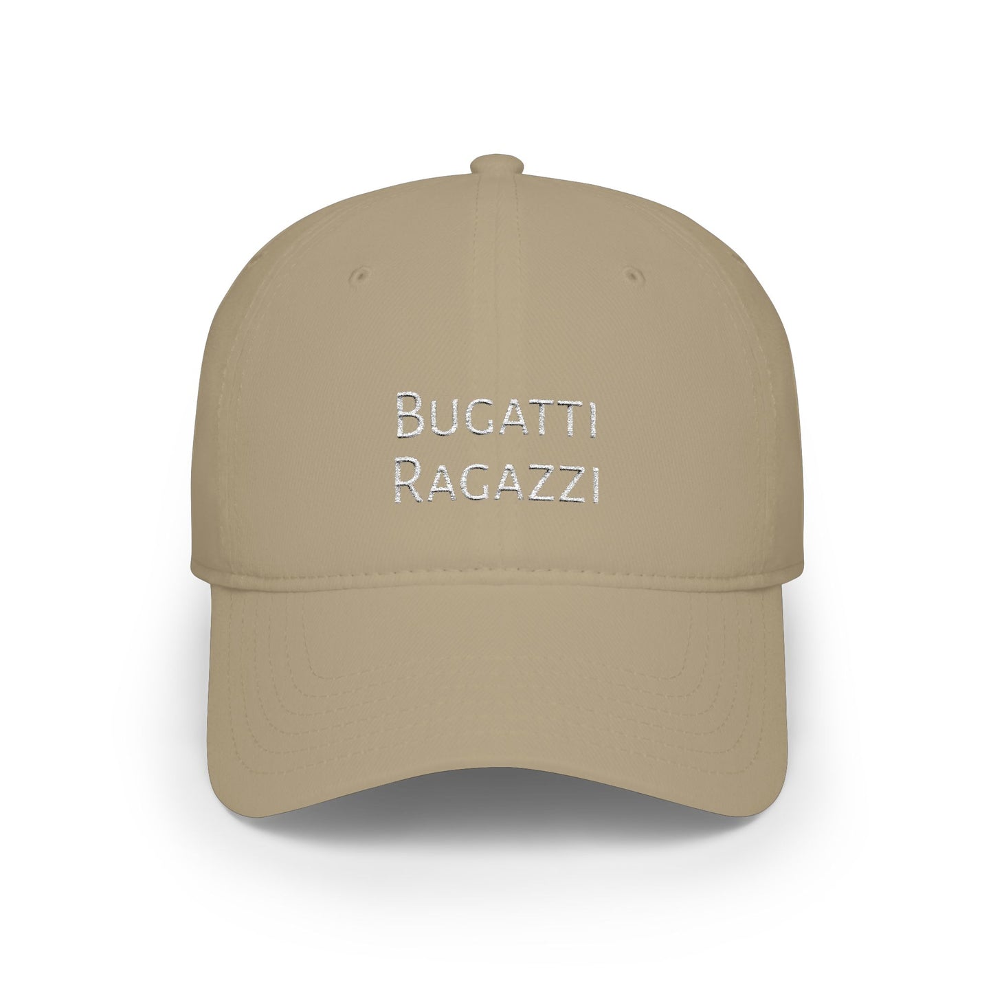 Bugatti Ragazzi White Baseball Cap Printify