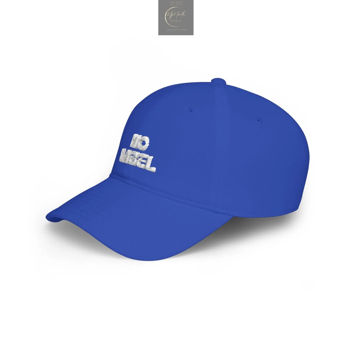 No Label Baseball Cap White Embroidery
