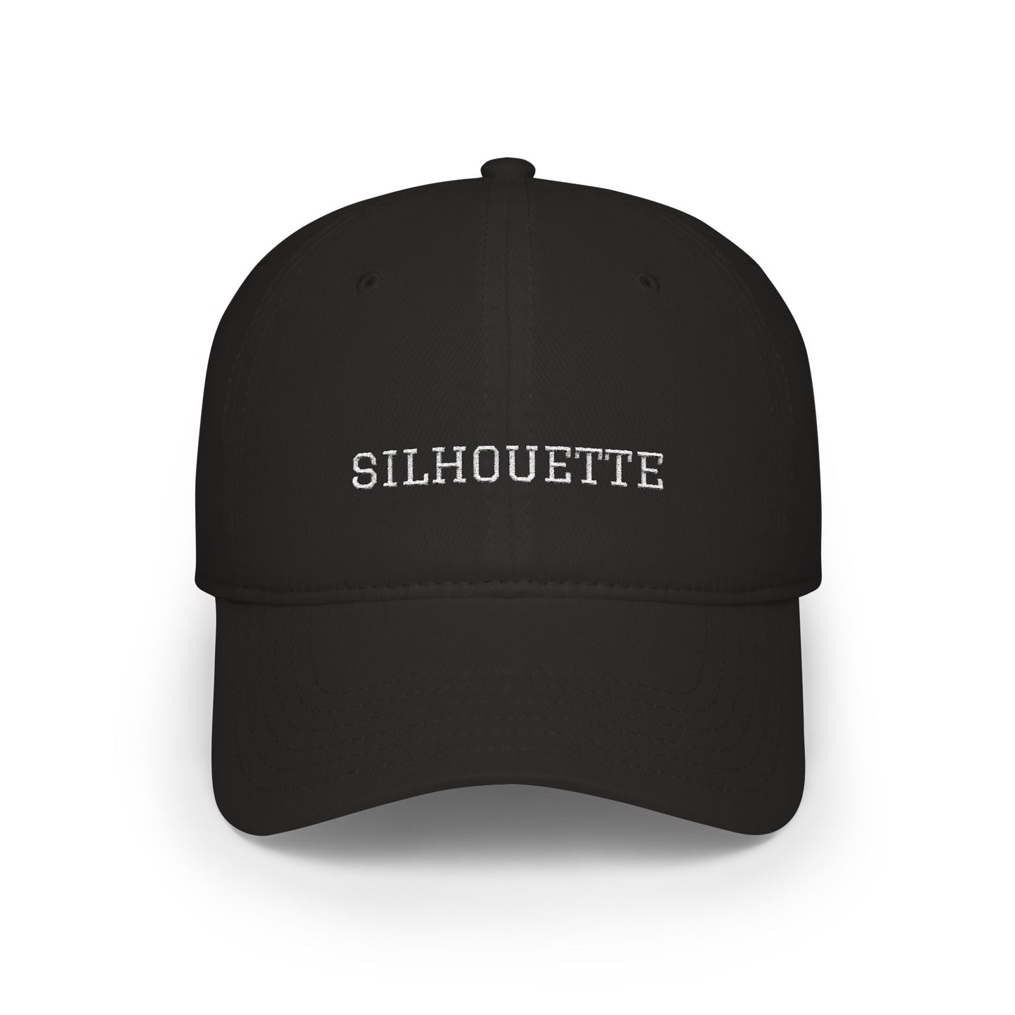 Black Paparazzi Silhouette White Baseball Cap front - Paparazzi Original