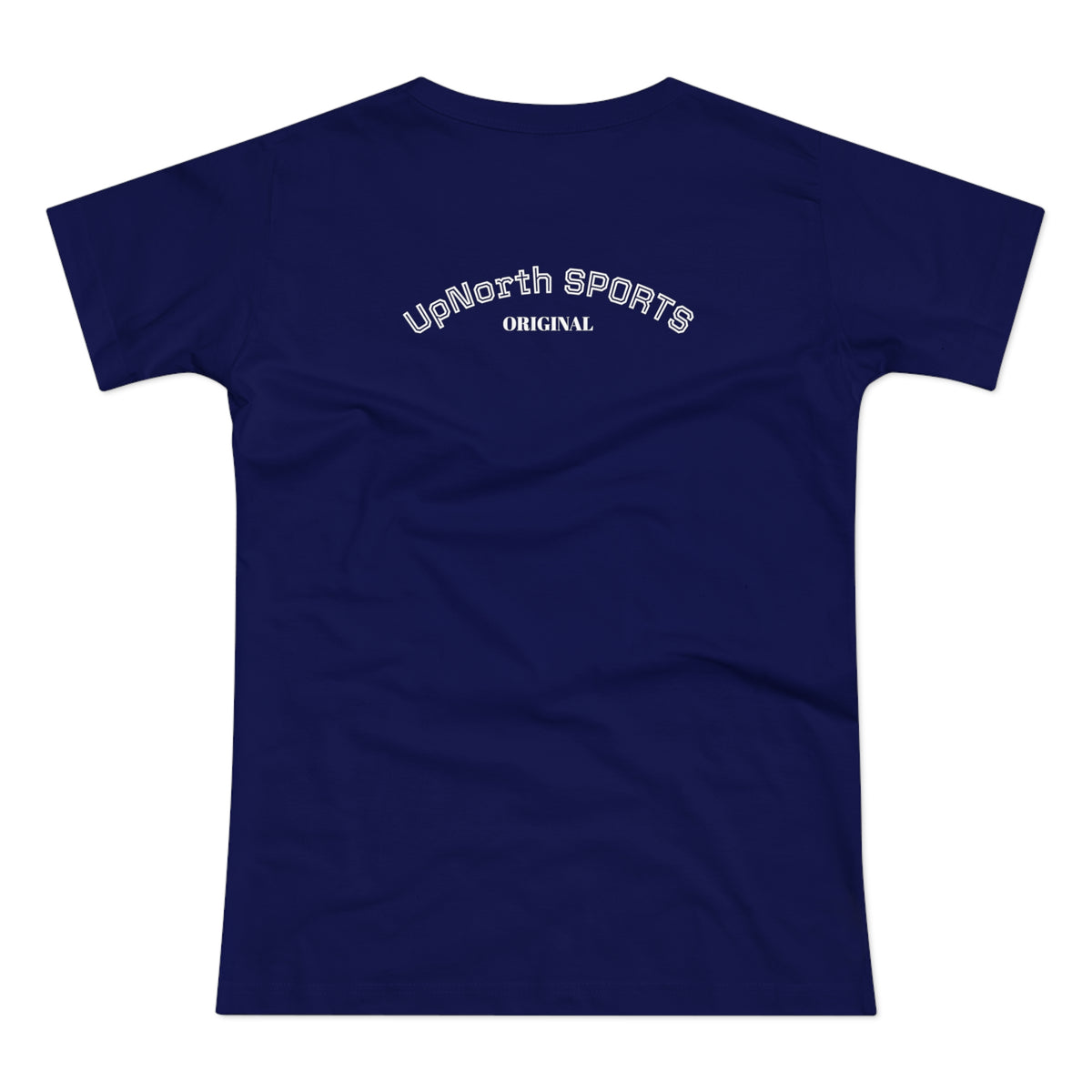 Navy White Women T-Shirt backside - UpNorth SPORTS